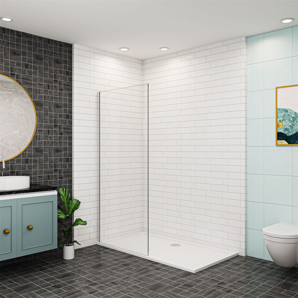 Duschparadies Duschwand 8mm EasyClean Klarglas ESG günstig online kaufen