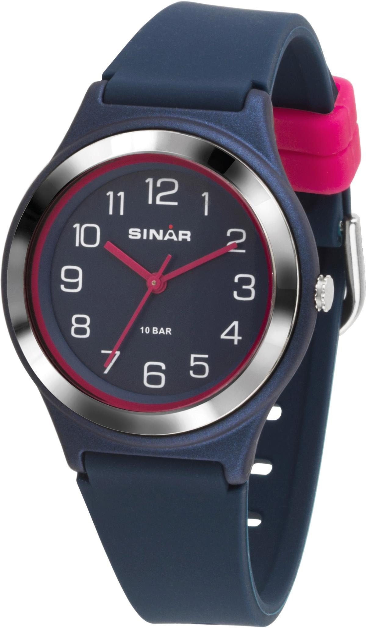 SINAR Quarzuhr XB-48-2, Armbanduhr, Damenuhr,Jugendliche, Silikonarmband, günstig online kaufen