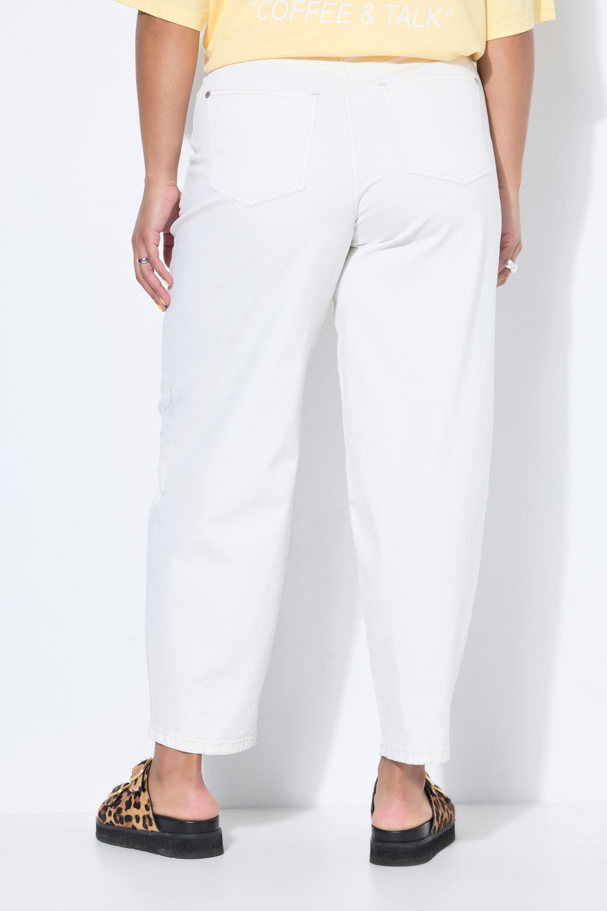 Studio Untold Regular-fit-Jeans Ballon-Jeans 5-Pocket elastischer Twill