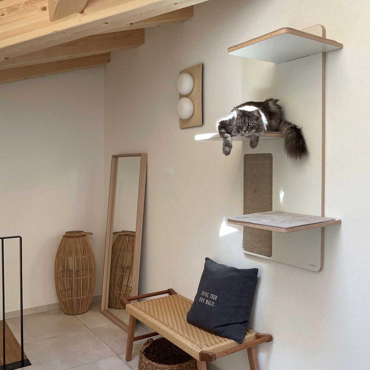 Stylecats Kratzbaum Kratzwand Relex 3 Liegeflächen