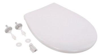 aquaSu WC-Sitz Basic, Weiß, Thermoplast, Absenkautomatik, oval, Take-Off, Schnellbefestigung