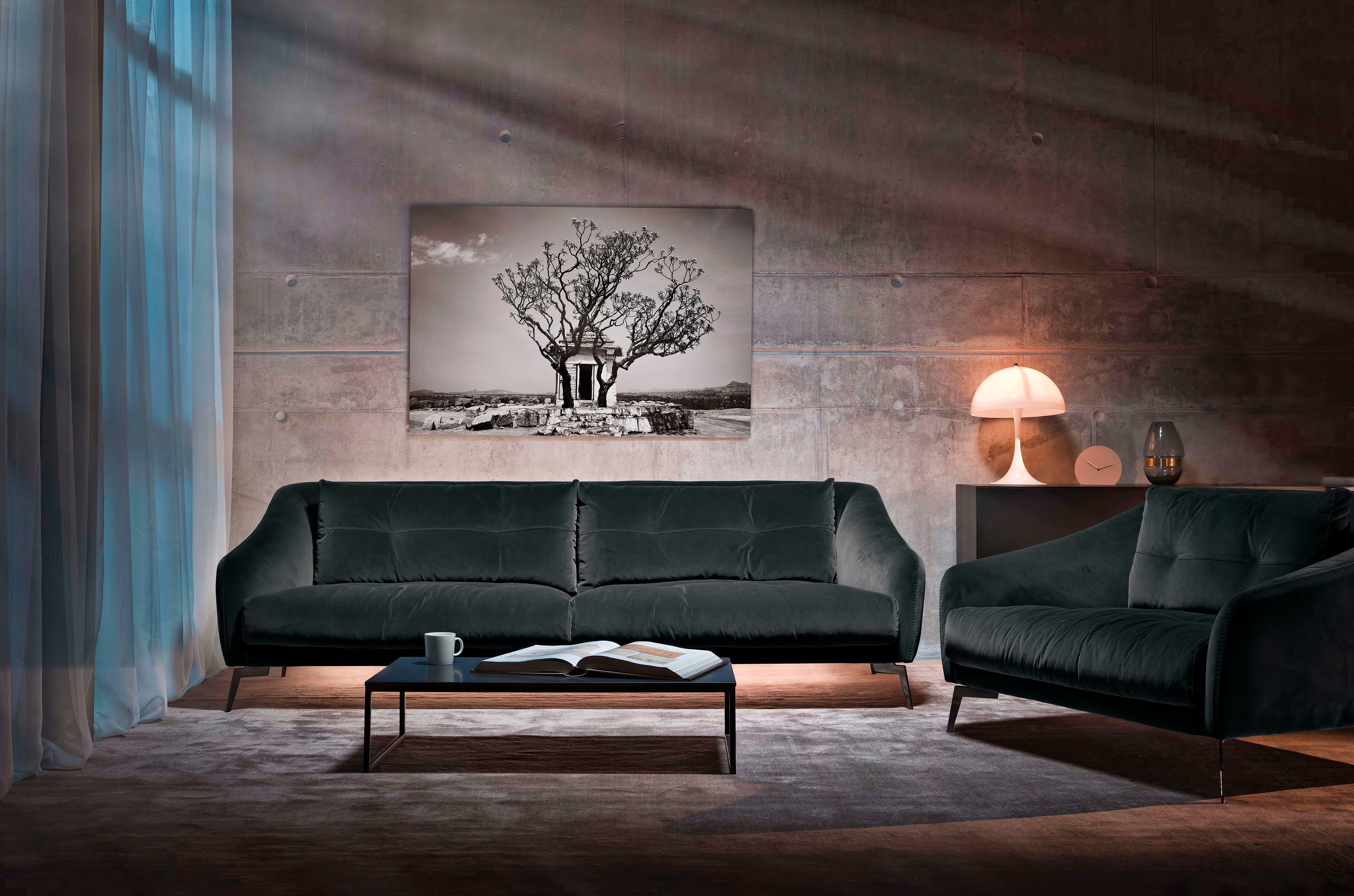 Places of Style 3-Sitzer »Williston«, auch in Naturleder, mit Metallfüßen  online kaufen | OTTO