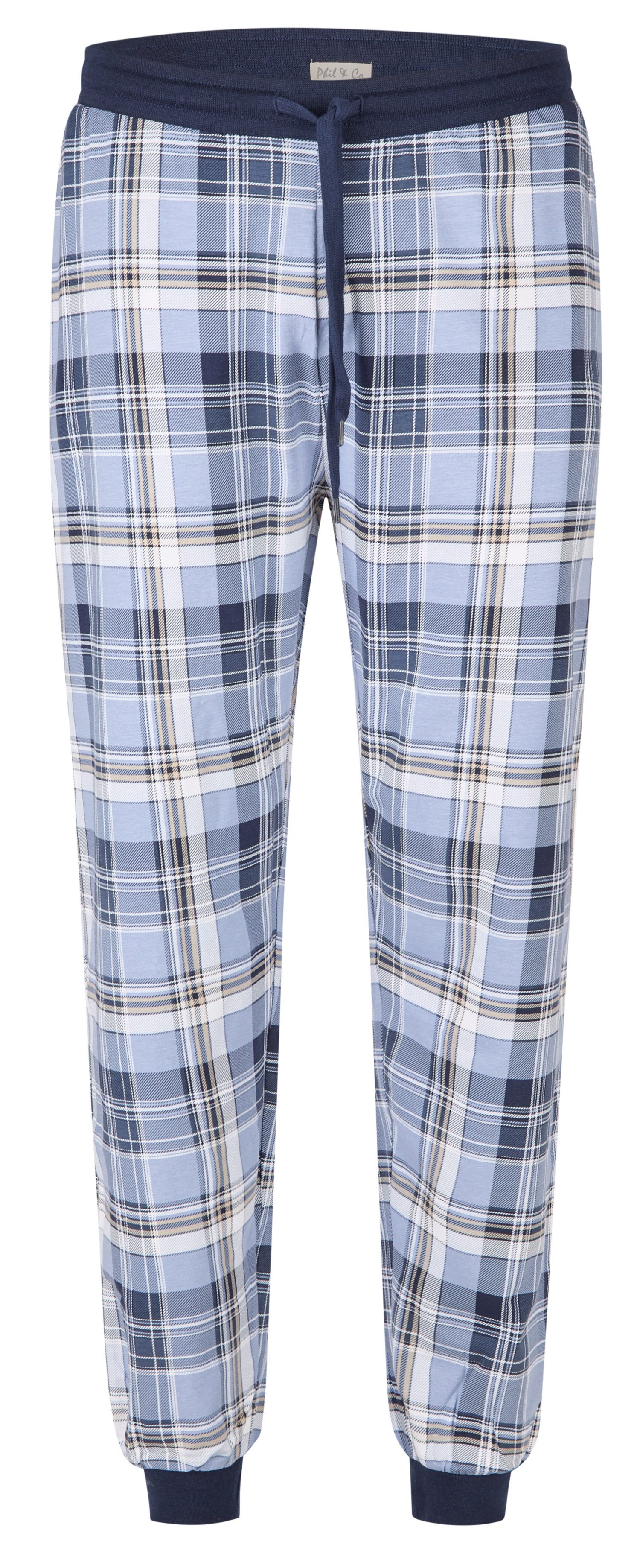 Phil & Co. Schlafanzug Herren Pyjama lang (2 tlg) Modisches Design günstig online kaufen