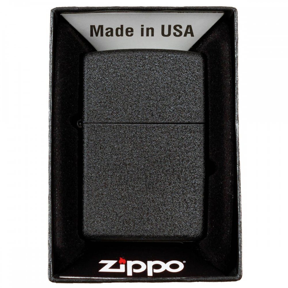 Zippo Feuerzeug Feuerzeug, Zippo, Black Crackle, unbefüllt