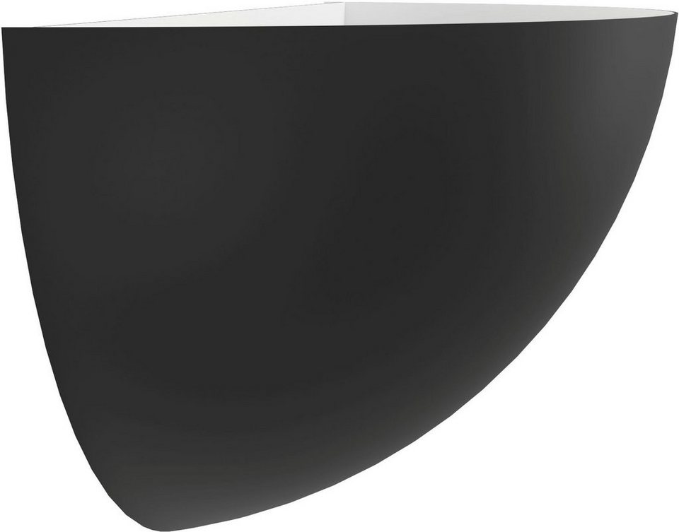 schwarz EGLO - E27 aus Leuchtmittel Deckenleuchte Stahl 25W Leuchtmittel, TANURA, in - exkl. ohne wechselbar, Deckenleuchte
