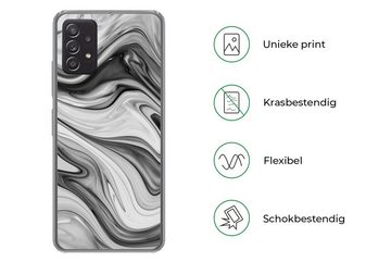 MuchoWow Handyhülle Marmor - Muster - Grau - Marmoroptik - Schwarz, Handyhülle Telefonhülle Samsung Galaxy A33