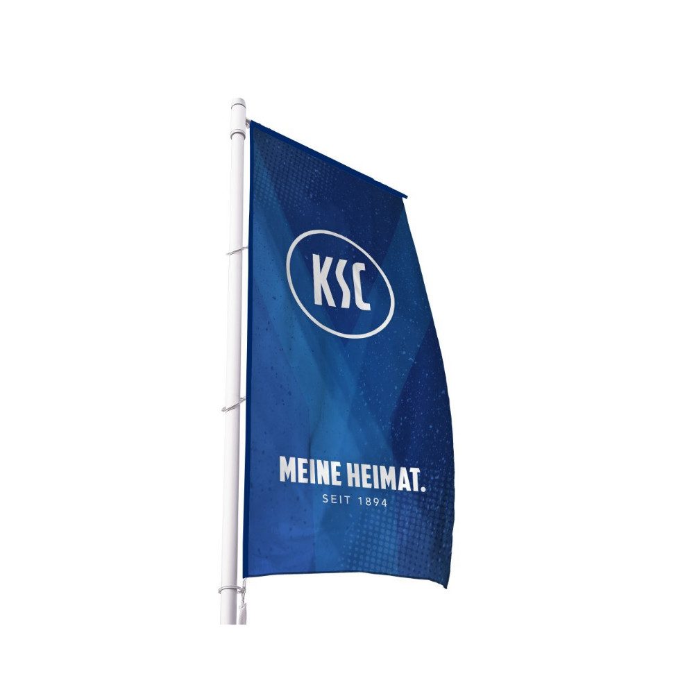 Karlsruher SC Fahne KSC Hissfahne 120x300cm