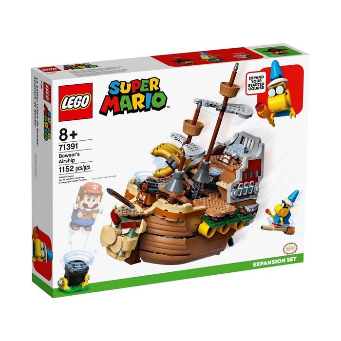LEGO® Konstruktionsspielsteine LEGO® Super Mario™ - Bowsers Luftschiff – Erweiter (Set 1152 St)