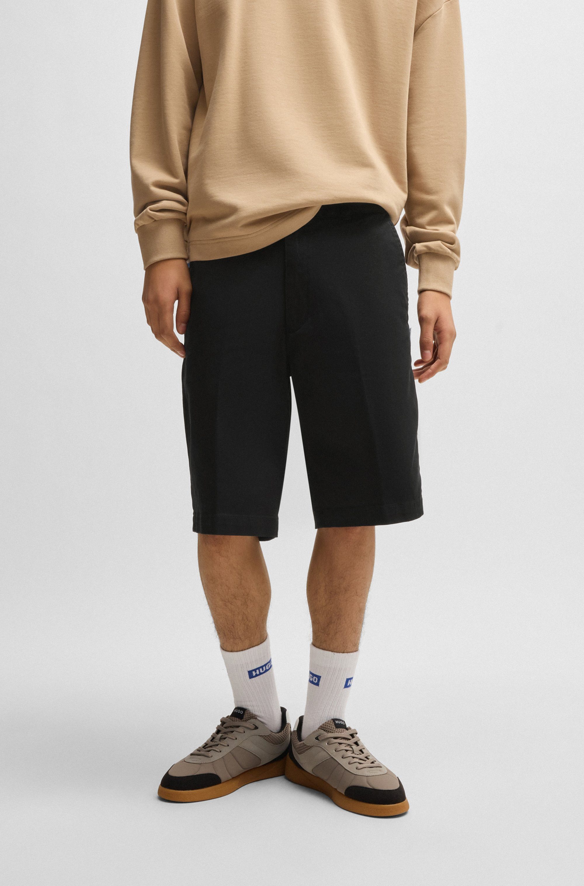 HUGO Blue Shorts Dante242 mit Flag-Label günstig online kaufen