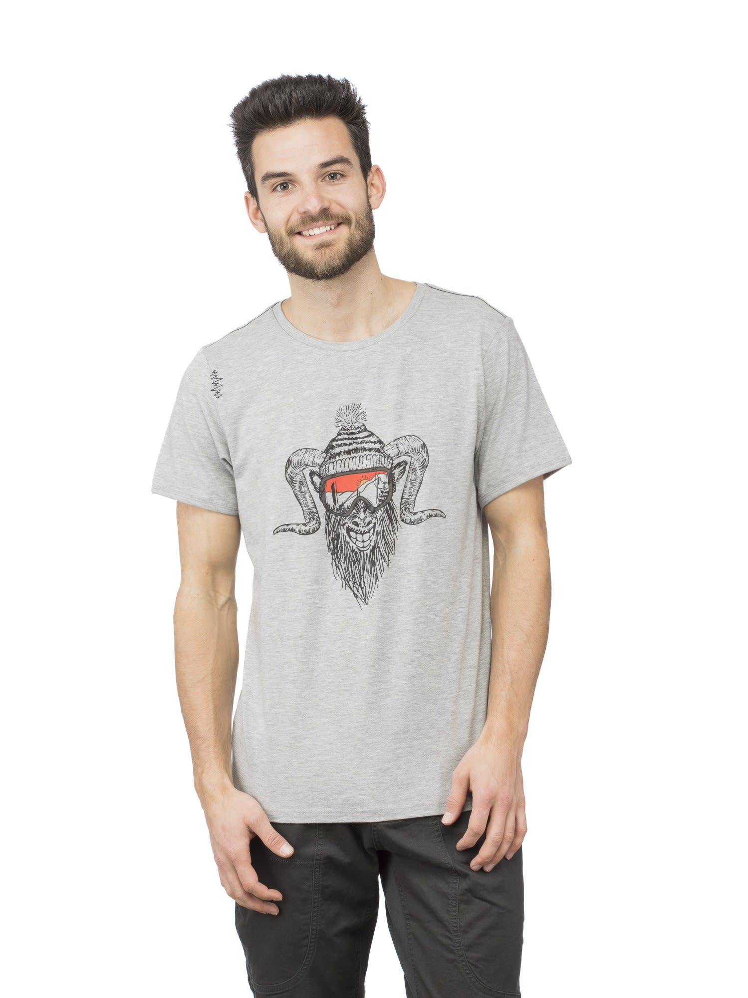 Chillaz T-Shirt Chillaz M Hero Melange Herren Grey T-shirt Winter Rock