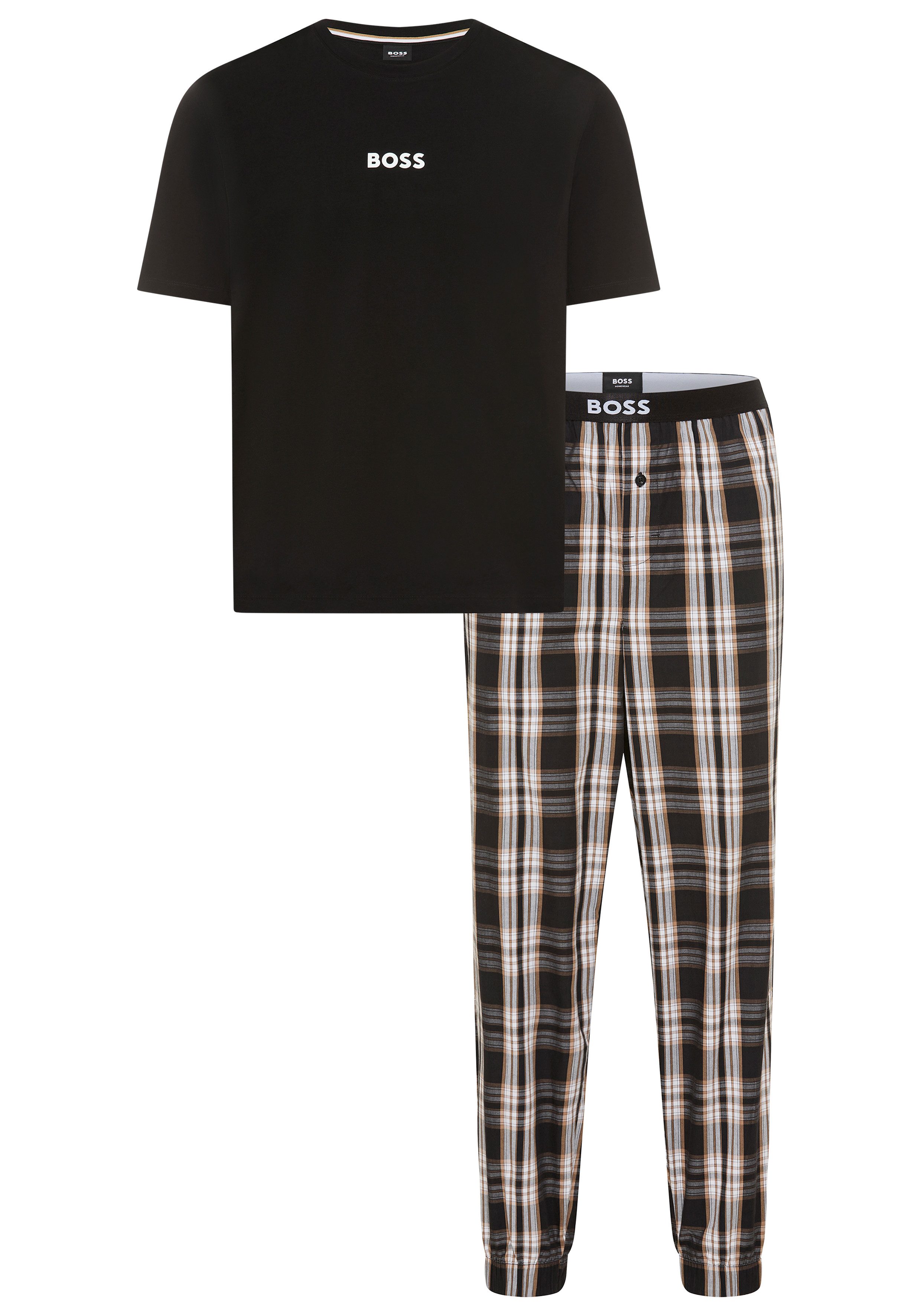 BOSS Pyjama Easy Long Set TShirt (Set, 2 tlg)
