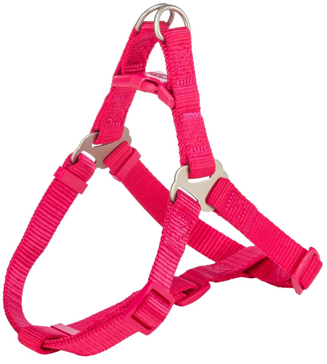 TRIXIE Hunde-Geschirr Premium One Touch Geschirr - fuchsia - 40–50 cm/15 mm, Gurtband
