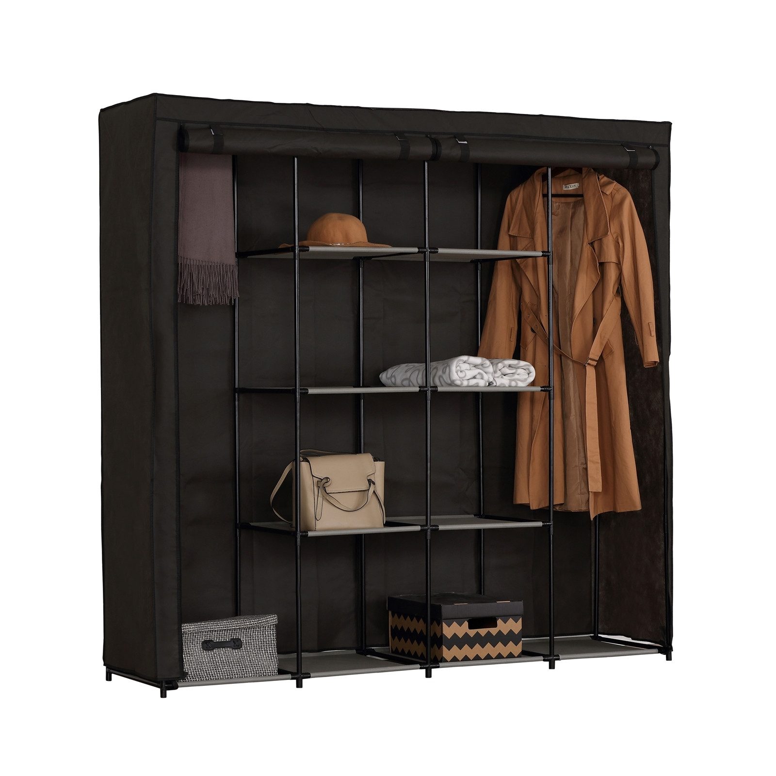 HTI-Living Stoffschrank Stoffschrank XL Lena Dunkelgrau (Stück, 1-St., 1 St günstig online kaufen