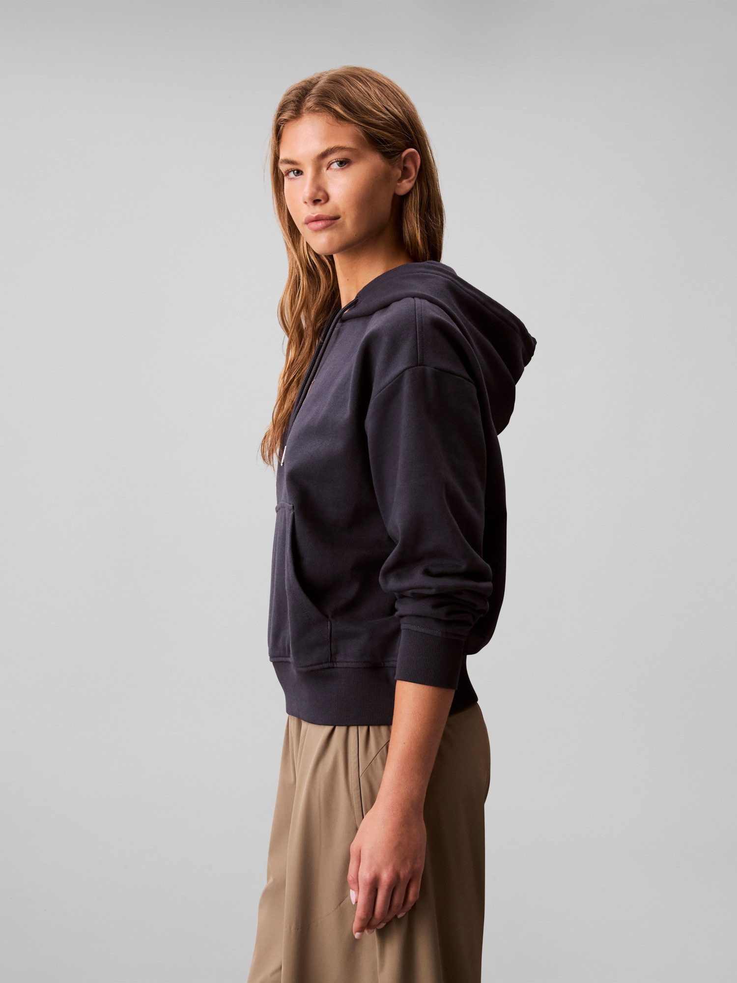 Calvin Klein Jeans Sweatshirt Kapuze mit Kordelzug, regular fit, Logodruck