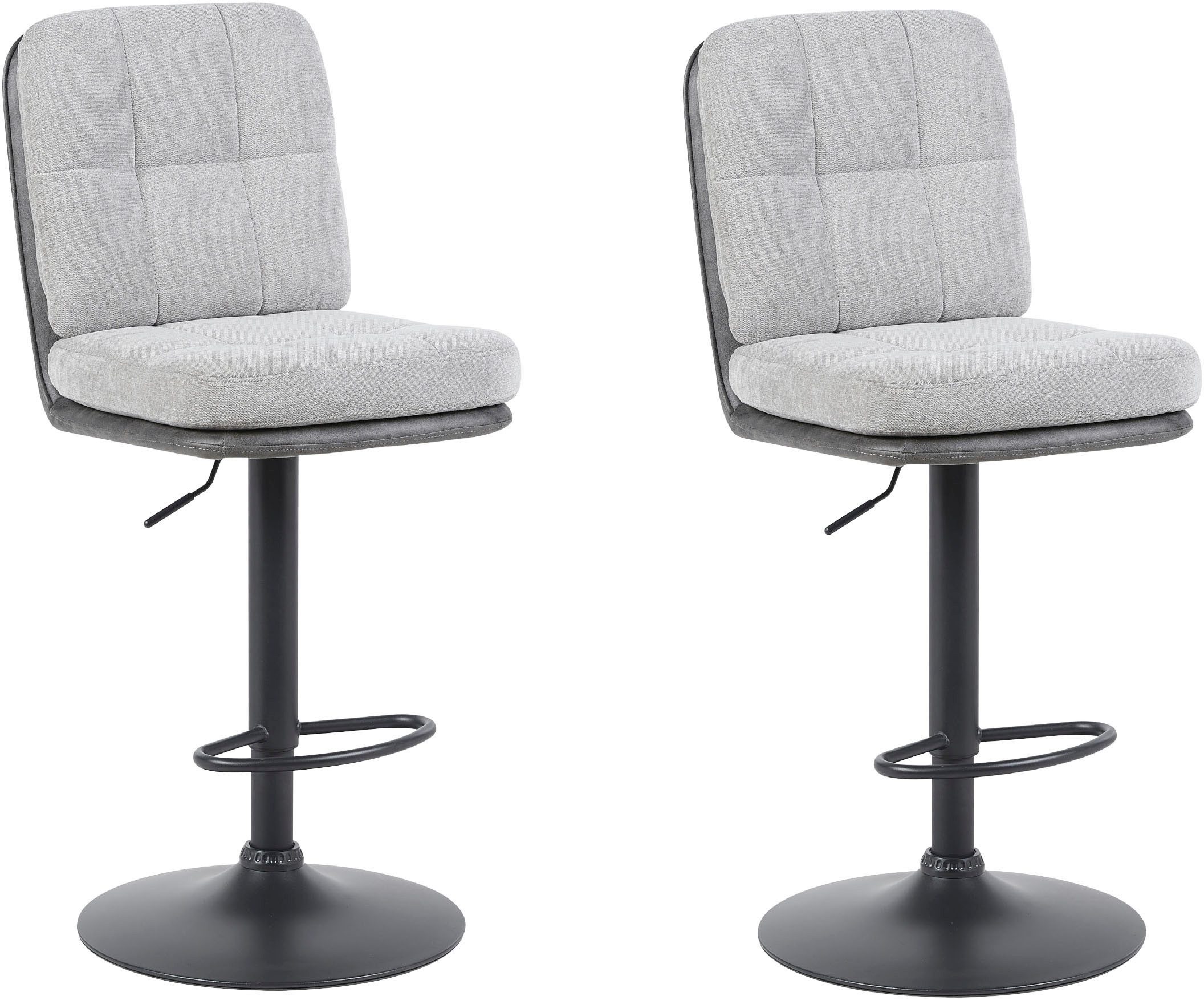 HELA Barhocker VILA (Set, 2 St), 360° drehbar, höhenverstellbar, Materialkombi
