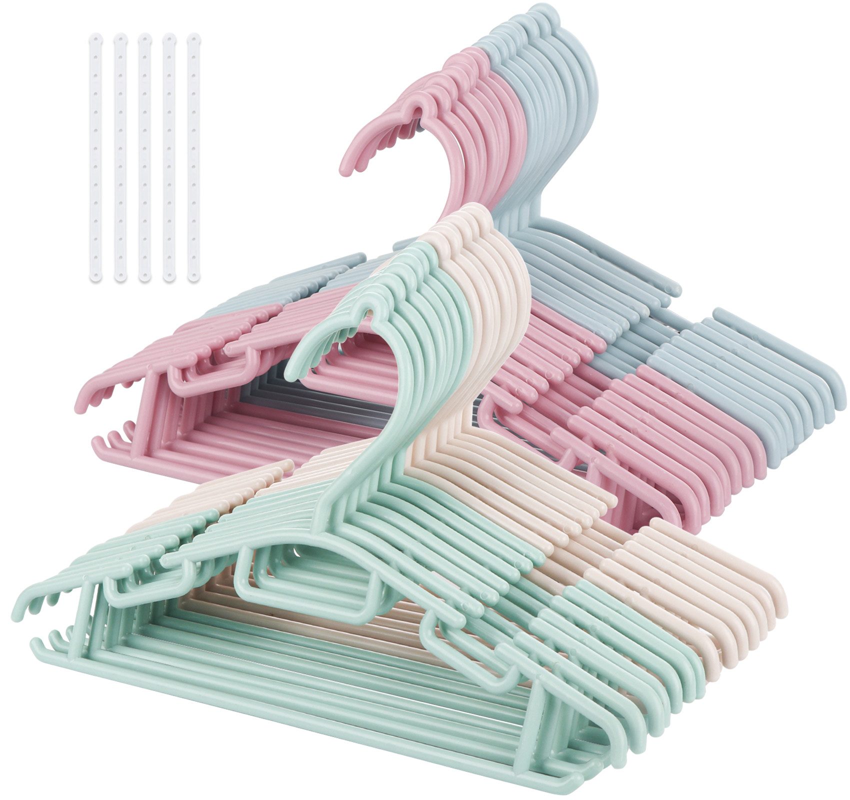 ElitVita Kleiderbügel 60 Stück Kinderkleiderbügel Babykleiderbügel, günstig online kaufen
