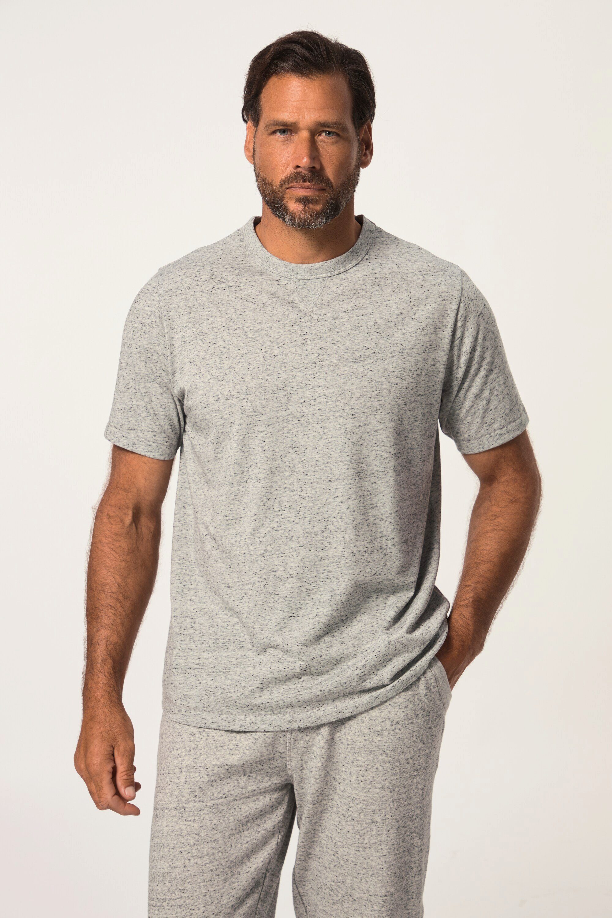 JP1880 T-Shirt T-Shirt Halbarm Melange-Jersey Rundhals | T-Shirts