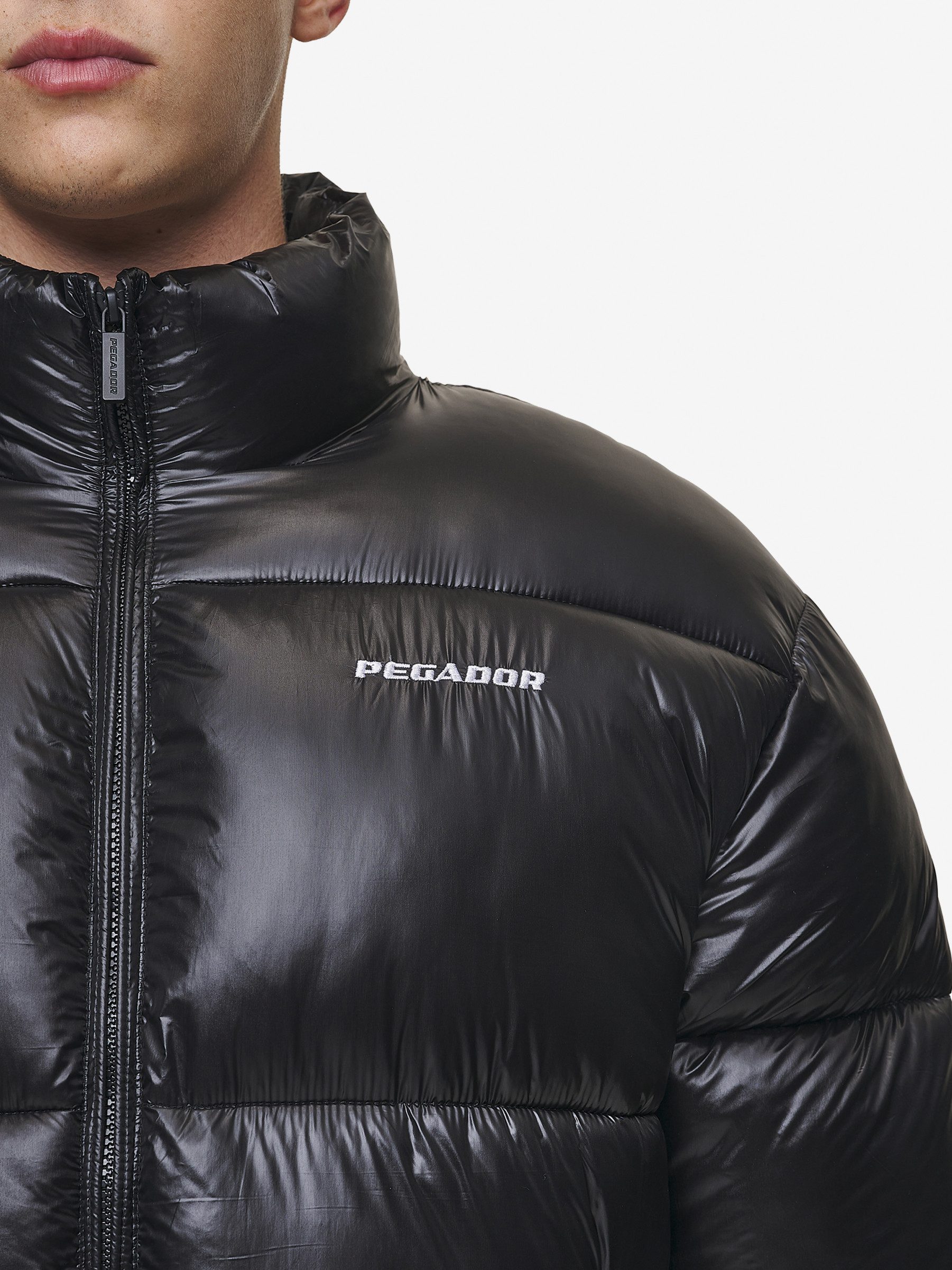 PEGADOR Winterjacke Pegador Solin Light Glossy Puffer Jacket