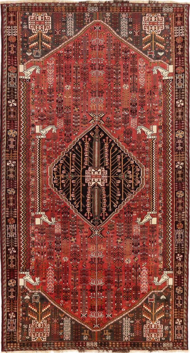 Orientteppich Shiraz 170x317 Handgeknüpfter Orientteppich / Perserteppich Läufer, Nain Trading, rechteckig, Höhe: 10 mm