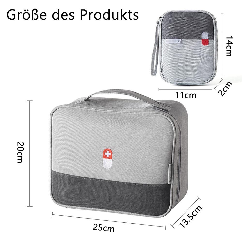 NUODWELL Arzttasche 2 Stück Medikamententasche, Tragbar Wasserdichte Reisea günstig online kaufen