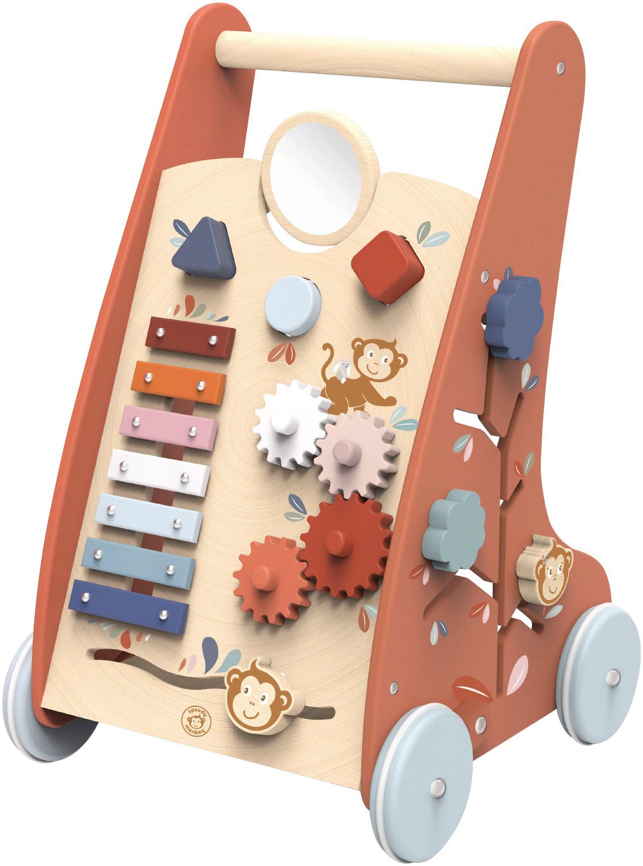 speedy monkey Lauflernwagen Multi-Activity Walker, aus Holz, FSC® - schützt Wald