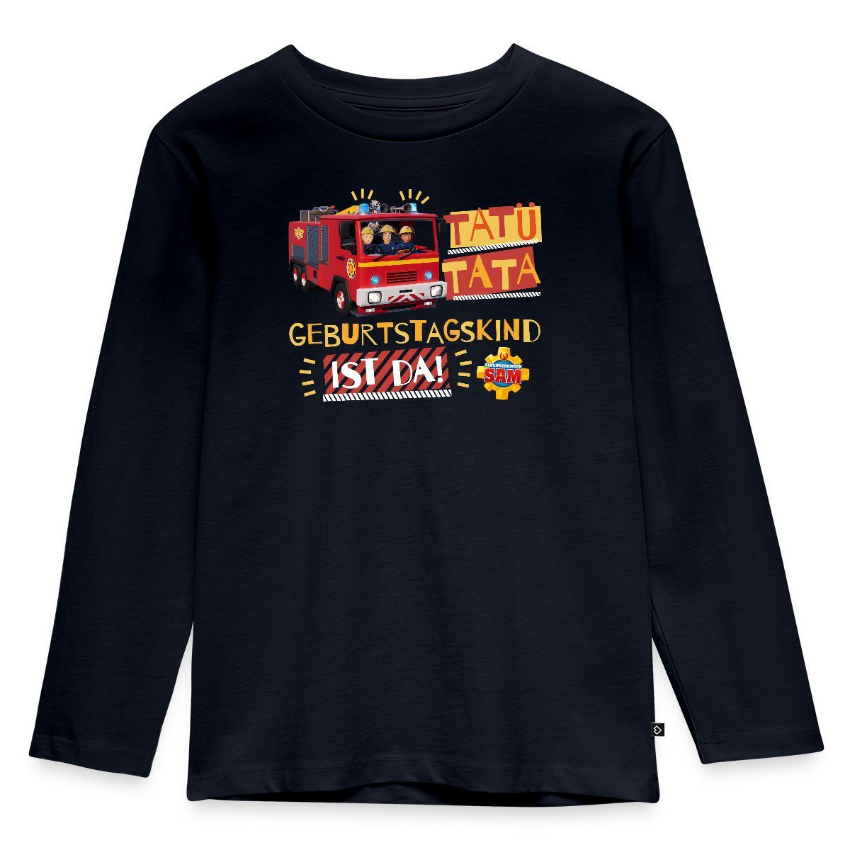 T-Shirt Feuerwehrmann Sam™ Tatü Tata Geburtstagskind Kinder Premium Langarmshi
