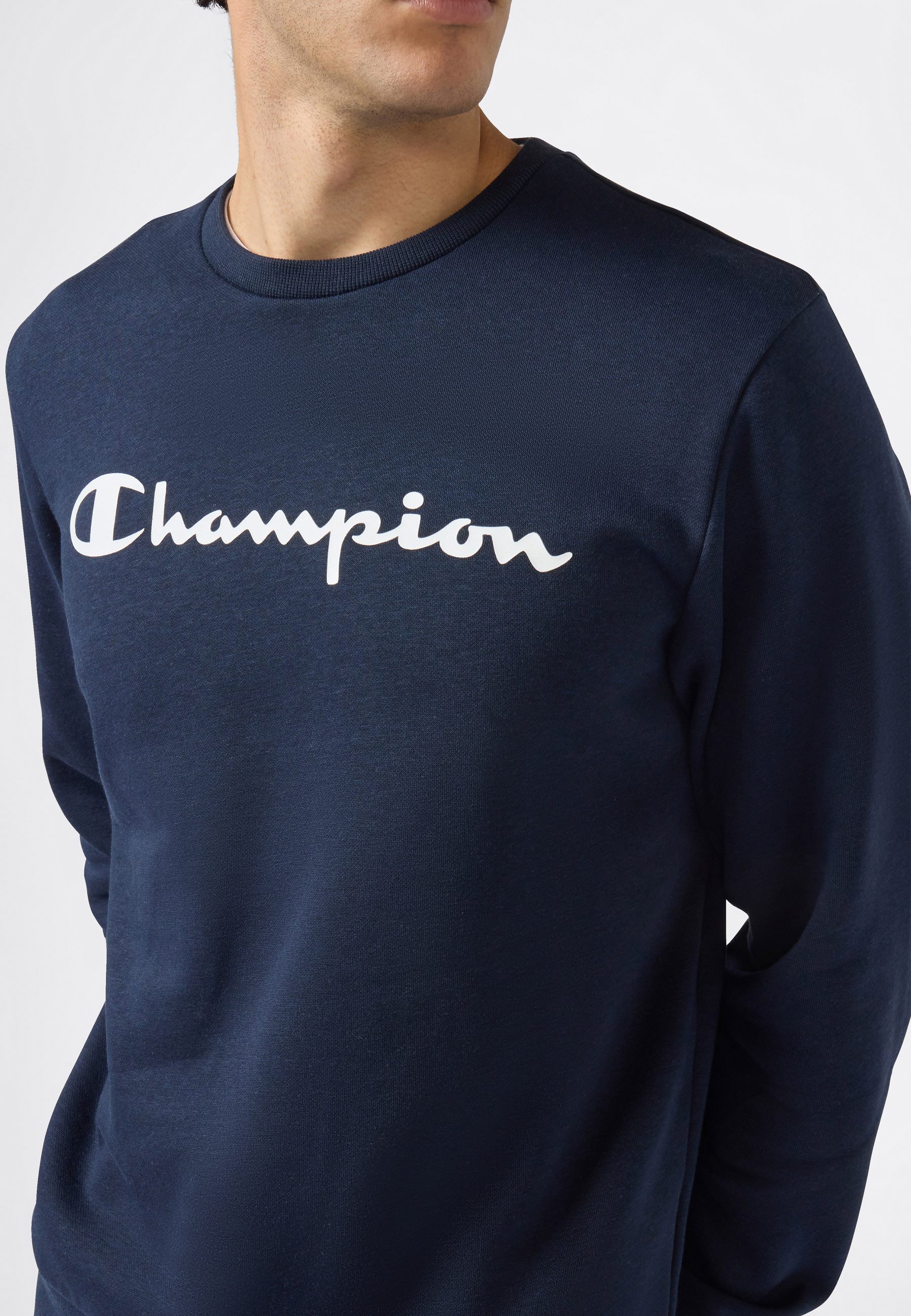 Champion Kapuzensweatshirt BASICS Fleece Crewneck Sweatshirt Large Logo (1-tlg)
