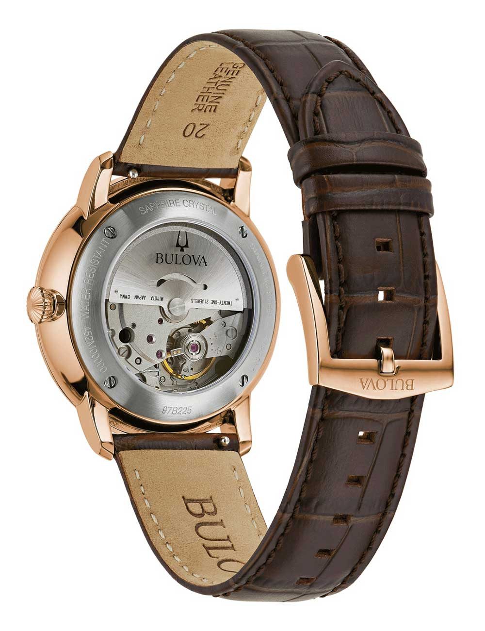 Bulova Automatikuhr Bulova 97B225 Herrenuhr Hudson Automatik 39mm 3ATM Bulova 97B225 Herrenuhr Hudson Automatik 39mm 3ATM