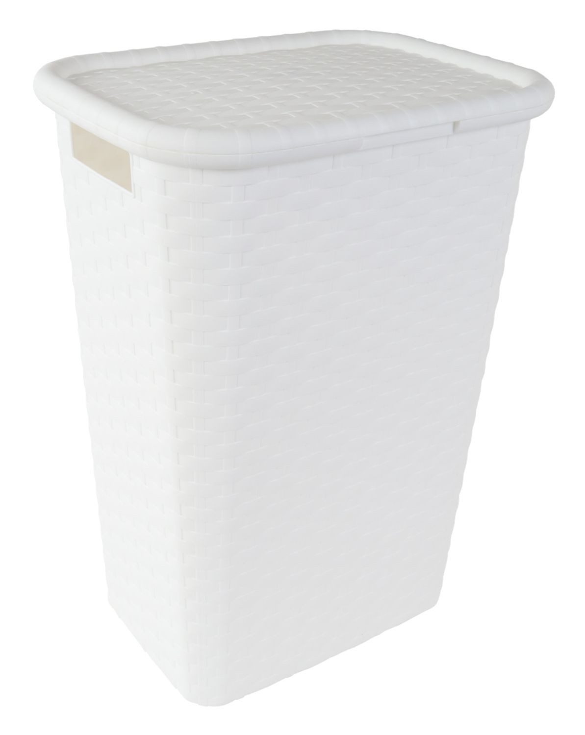 Jelenia Plast Wäschekorb Wäschekorb Flechtoptik 44x33x60cm Wäschebox Wäschetruhe Wäschesammler