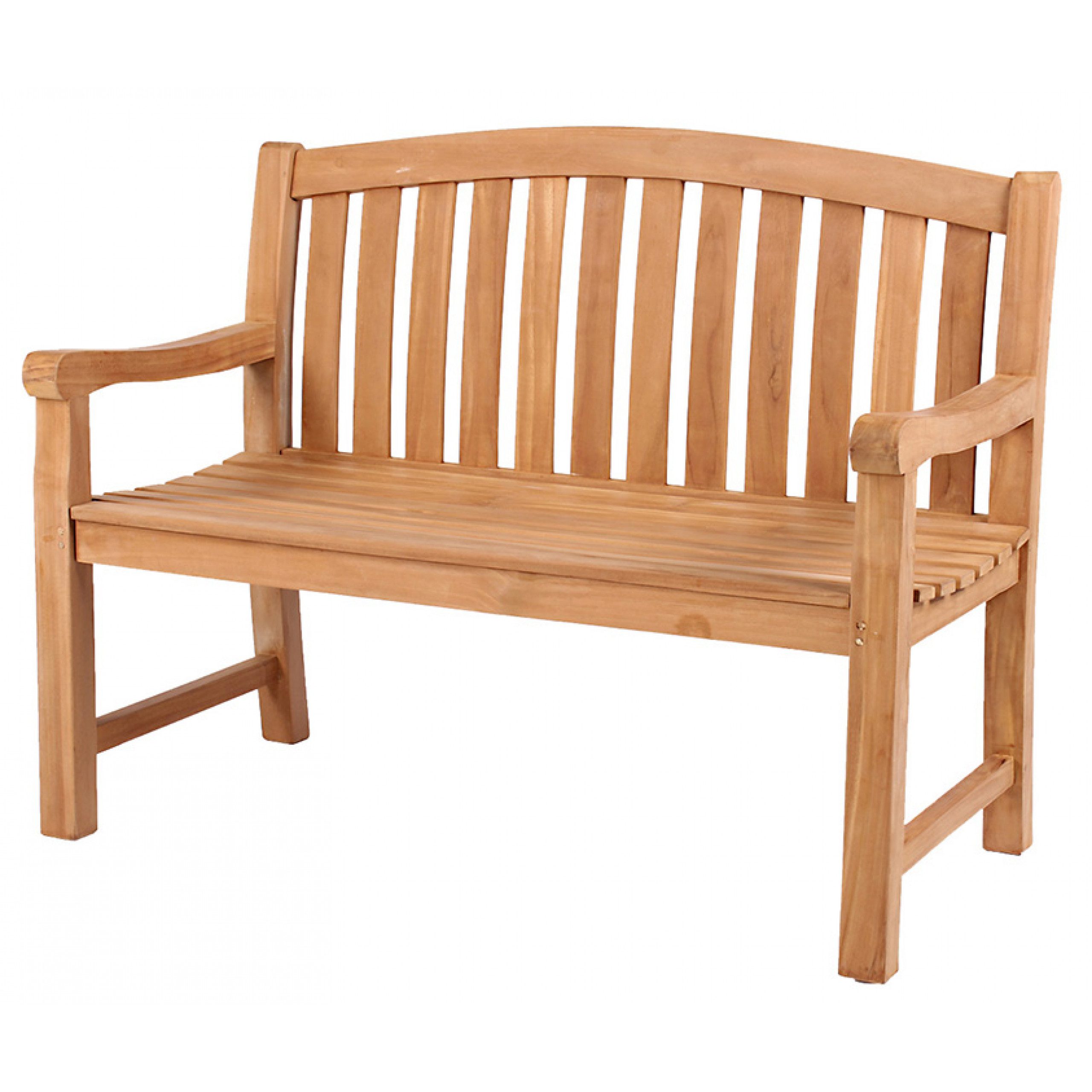 deVries Sitzbank deVries "WOODIE" Gartenbank Teakholz ergonomisch mit Rückenlehne