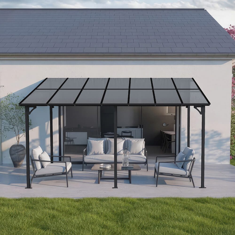 HOME DELUXE Terrassendach aus Aluminium ECO - Größenauswahl, BxT: 420x300 c günstig online kaufen