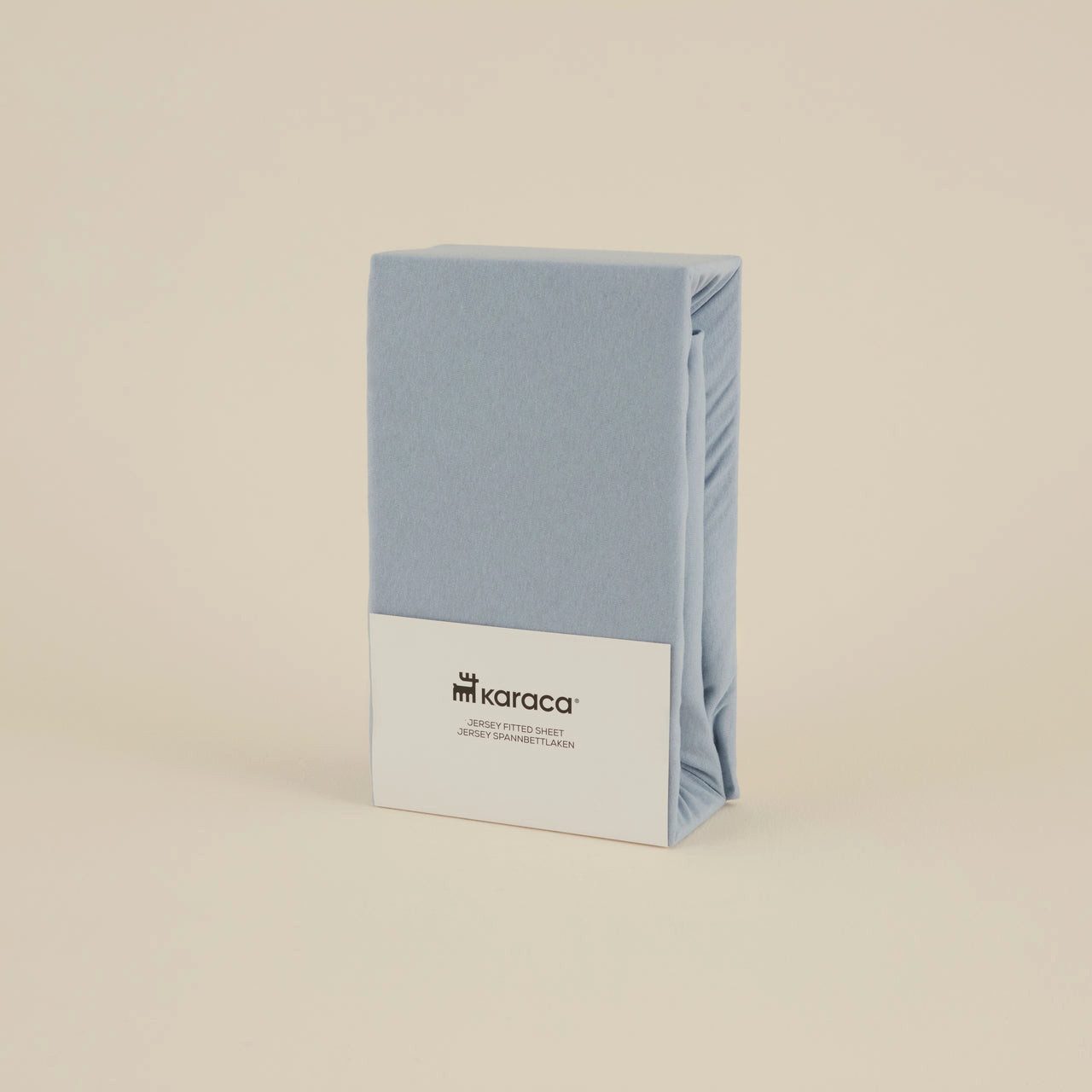Karaca Bett-Set Karaca Home Jersey Spannbettlaken Bettlaken 180x200+30cm Blau