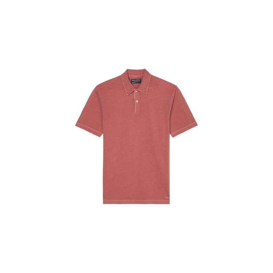 Marc O'Polo Poloshirt Herren Poloshirt Regular Fit (1-tlg), Gestickter  Logo-Schriftzug am Saum links