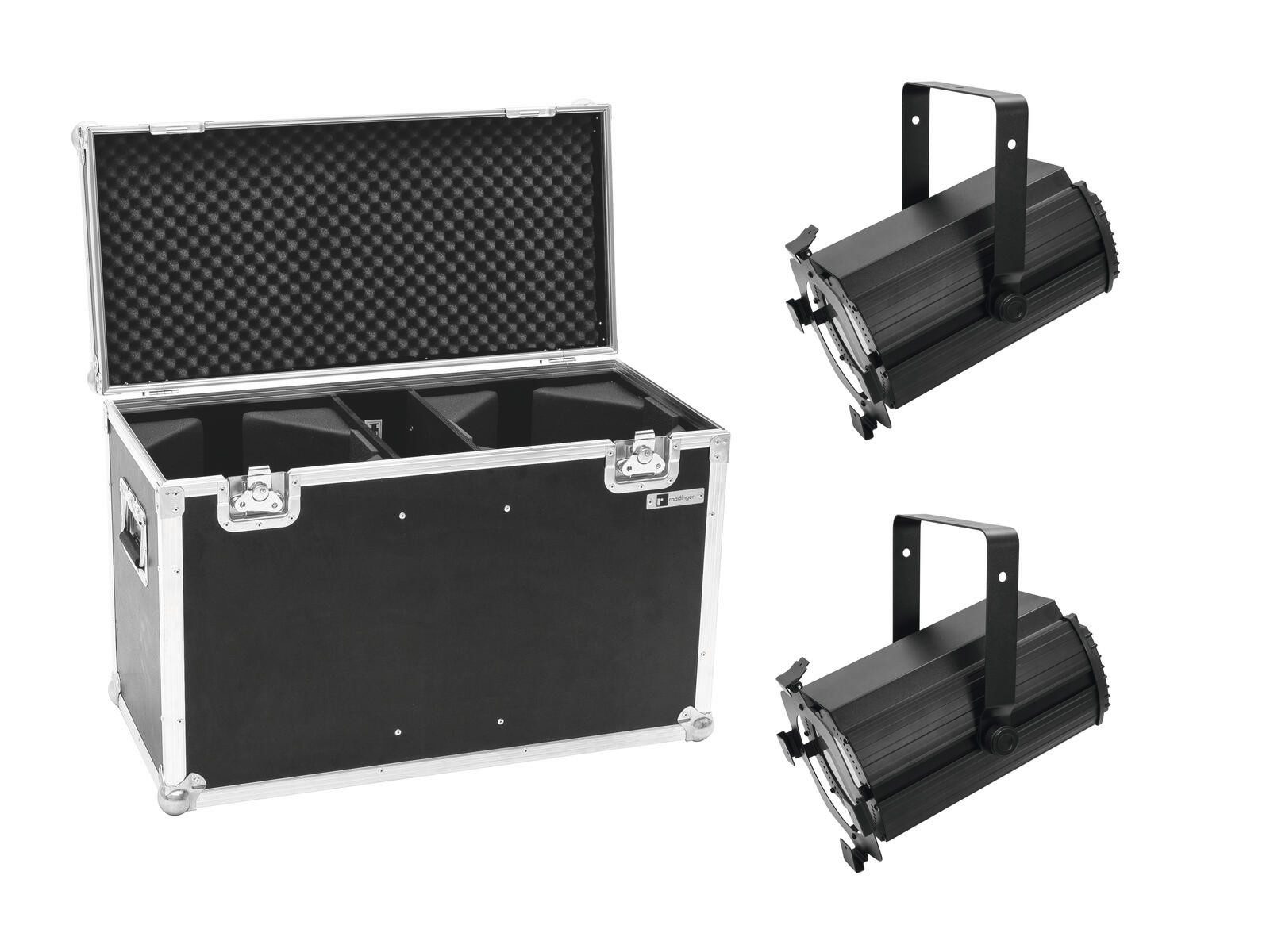 Discolicht EUROLITE Set 2x LED THA-120PC Theater-Spot + Case