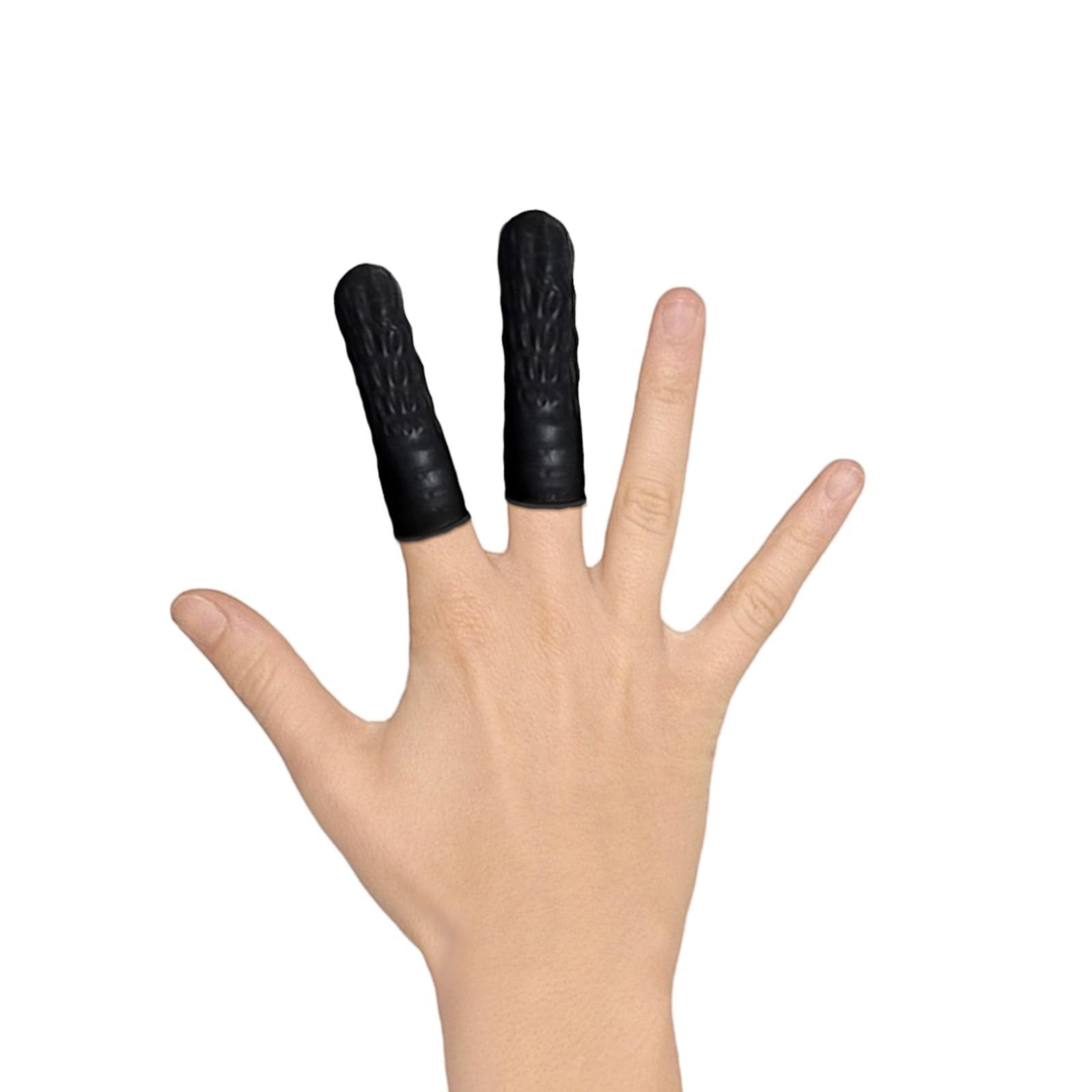 EUROPAPA Finger- und Zehenschutz Fingerlinge Latex (100-tlg., Fingerschutz für Kosmetik, Reinigung), Antistatisch Allgemeine Fingerlinge aus Gummi