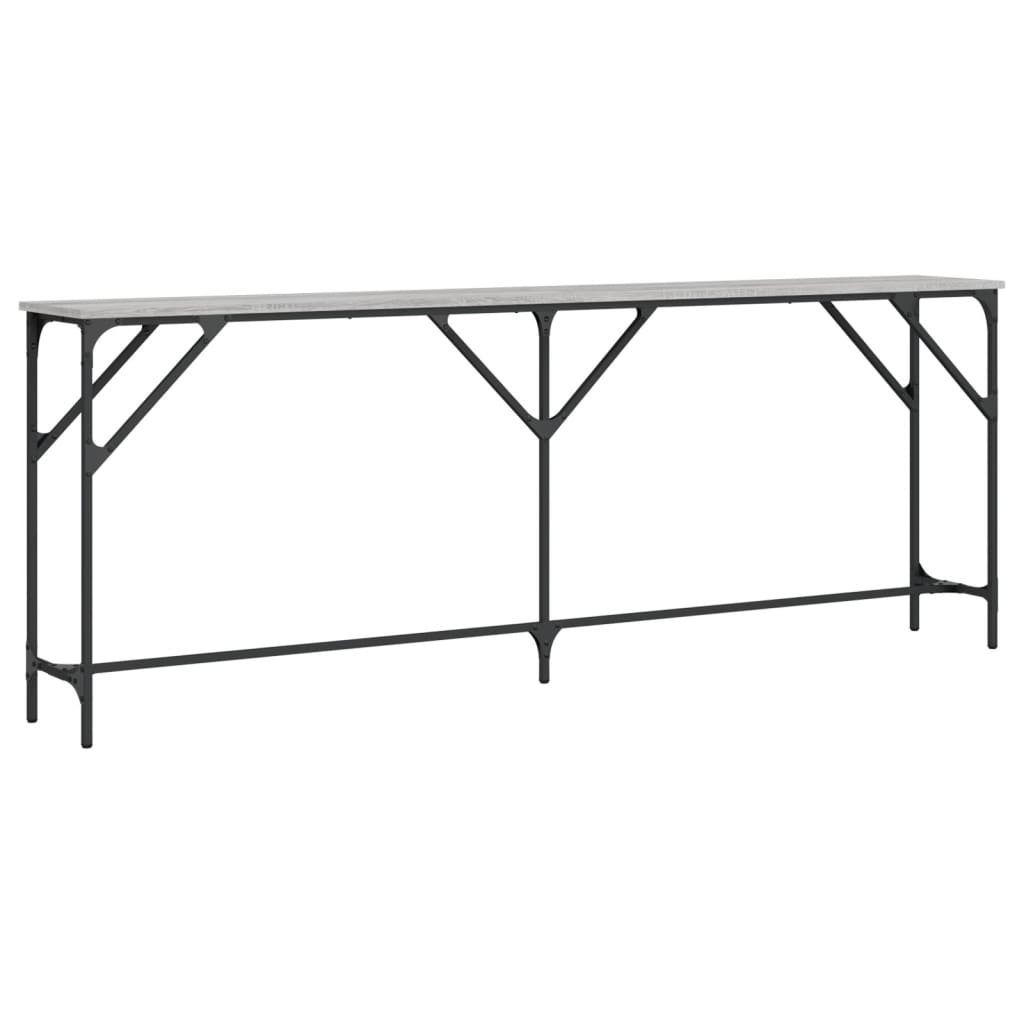 vidaXL Konsolentisch Grau Sonoma 200x29x75 cm Holzwerkstoff Modell 1 günstig online kaufen