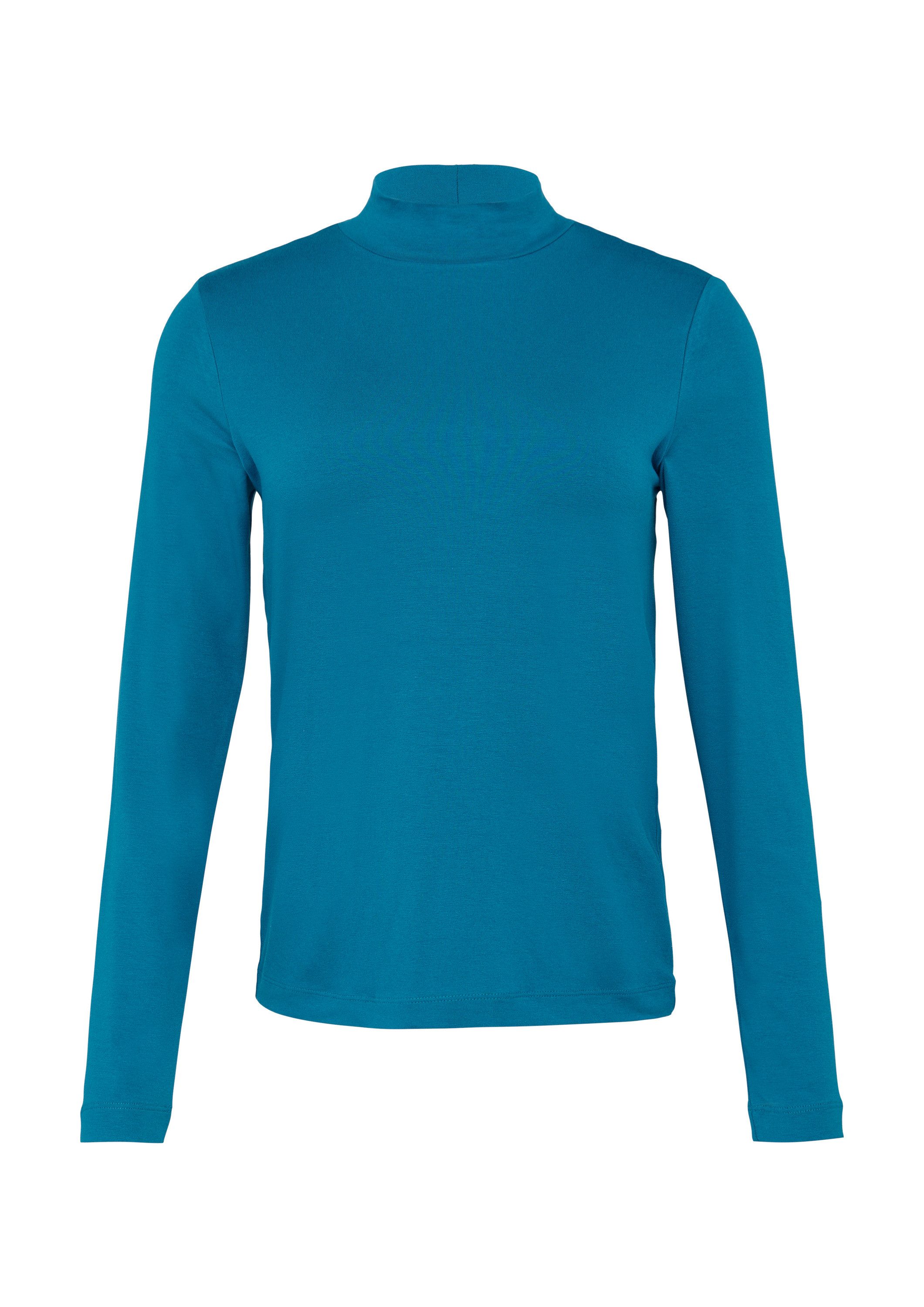 s.Oliver Langarmshirt T-Shirt Schmal geschnittenes Langarmshirt aus Viskose günstig online kaufen