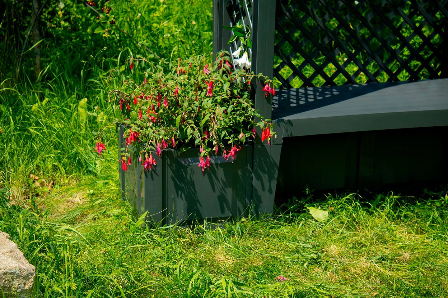 KHW Gartenbank Amsterdam, mit Rosenbogen, Spalier und zwei Pflanzkästen, an günstig online kaufen