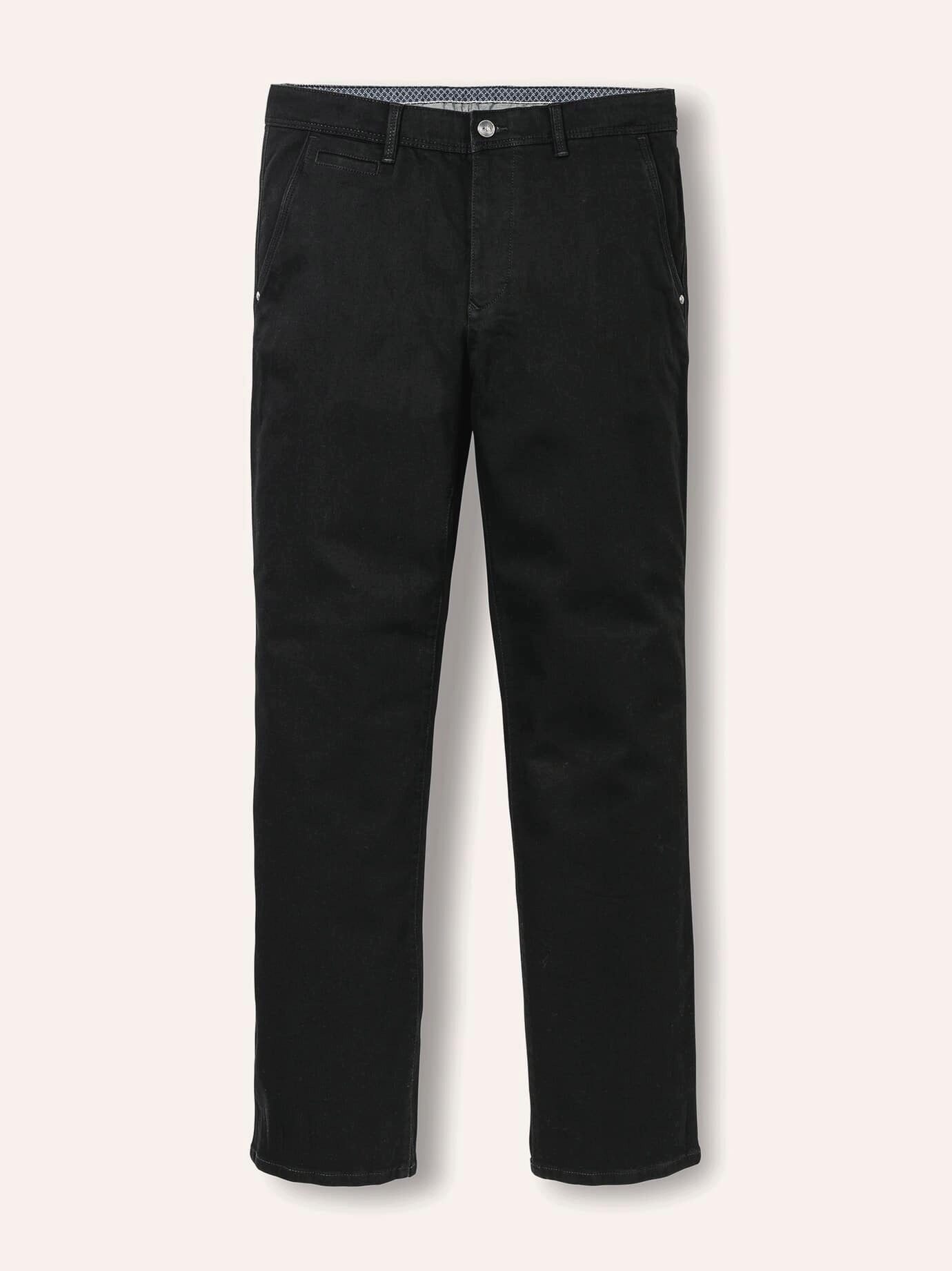 Walbusch Chinohose Herren Thermo Chino angeraut gerader Regular Fit pflegeleicht Dehnbarer Comfort-Bund, elastisch, florige Innenseite, Thermohose