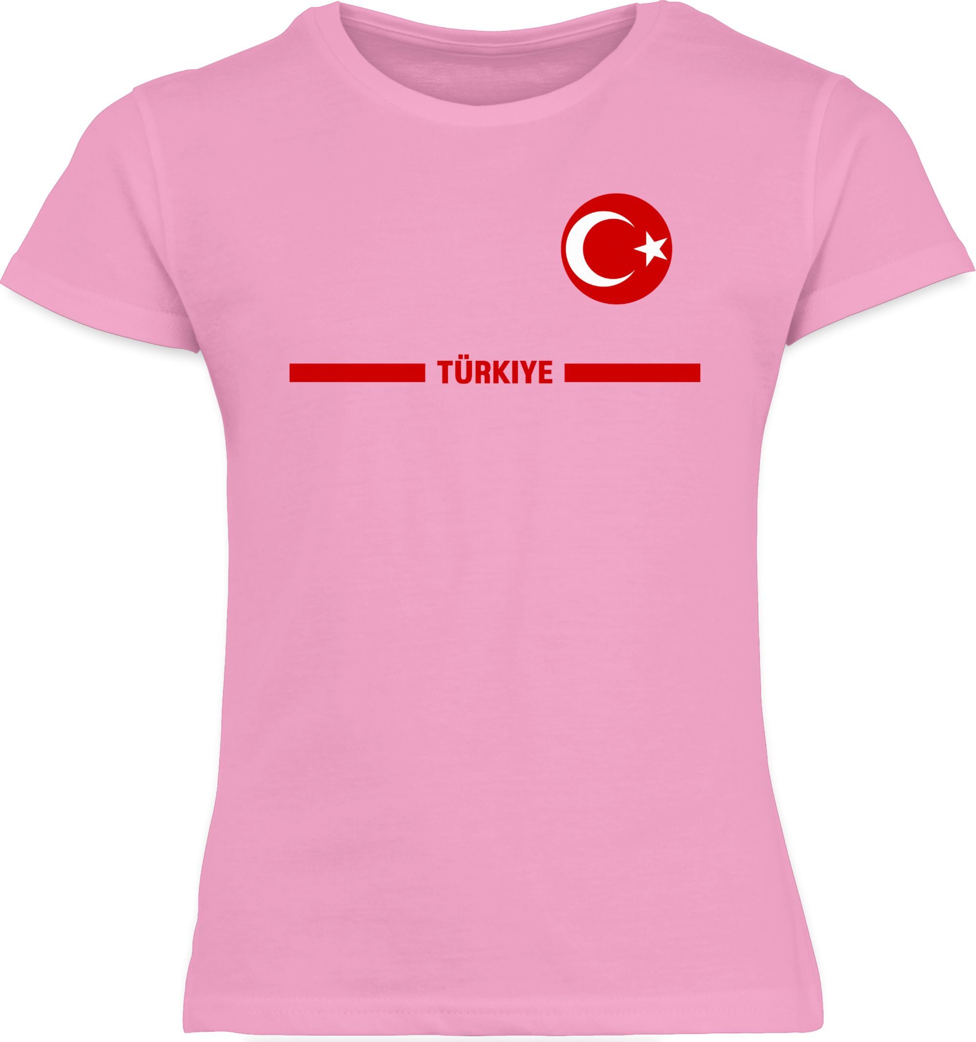 Shirtracer T-Shirt Türkei Trikot Wappen, Türkiye mit Stolz, Türkisches Fan-Motiv 2026 Fussball WM Fanartikel