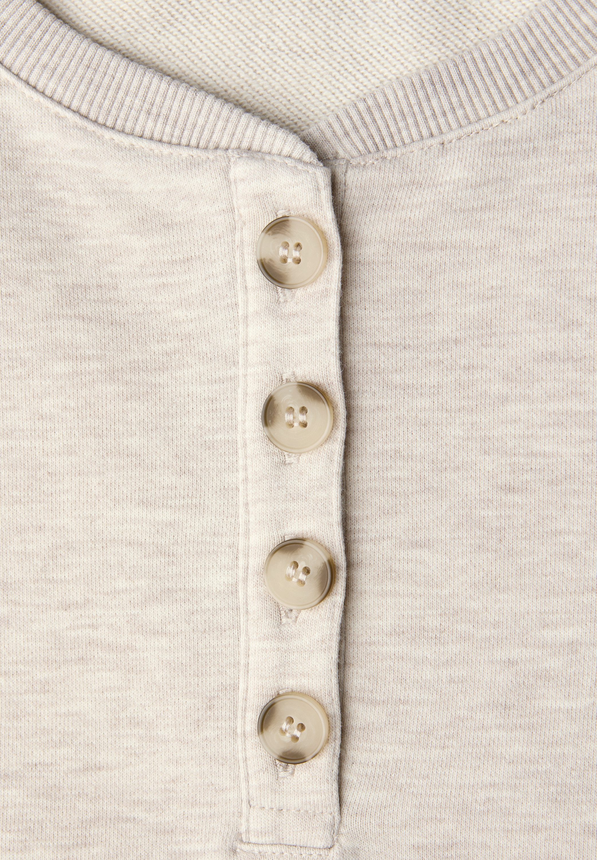 STREET ONE STUDIO Langarmshirt mit Knopfleiste