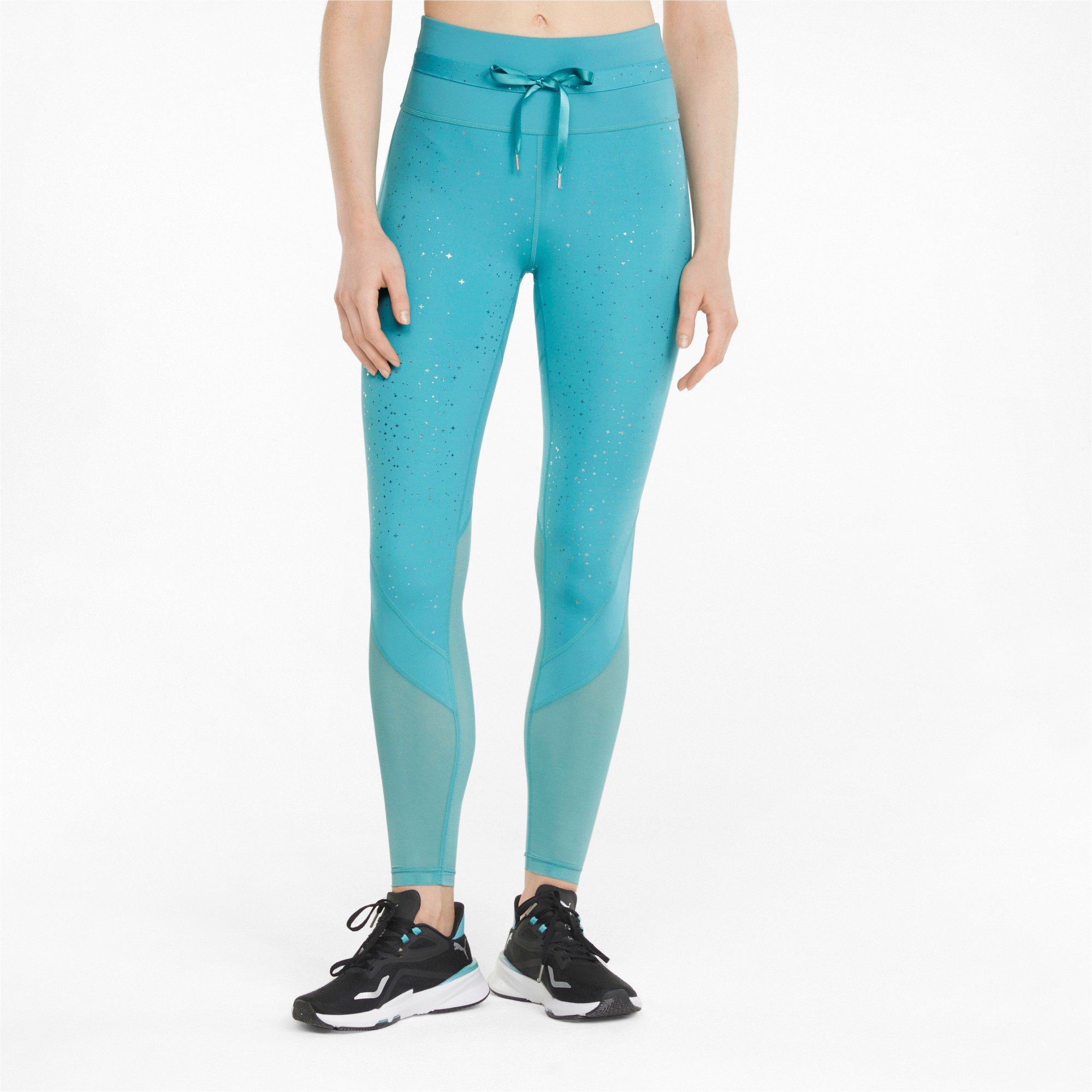 PUMA Леггинсы Stardust High Waist Full Tight (enganliegend) hellblau Damen