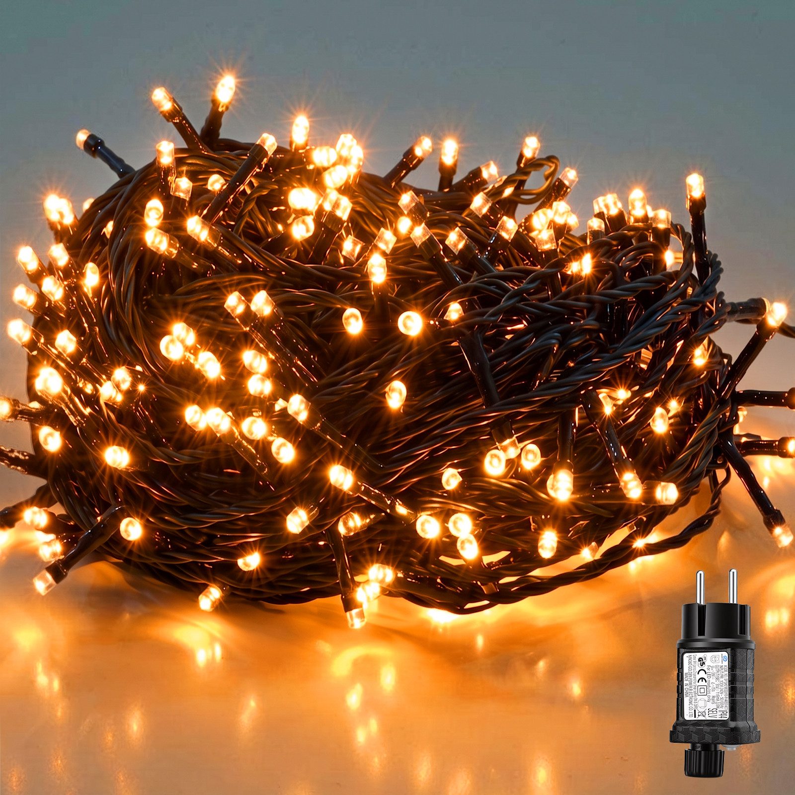 Salcar LED-Lichterkette 2m-100m LED Lichterkette Weihnachtsbaum 20-1660er LED Weihnachtsdeko