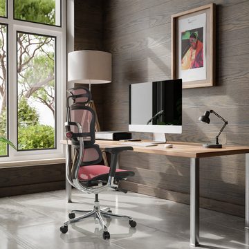 hjh OFFICE Drehstuhl Luxus Chefsessel ERGOHUMAN I Netzstoff (1 St), Bürostuhl ergonomisch