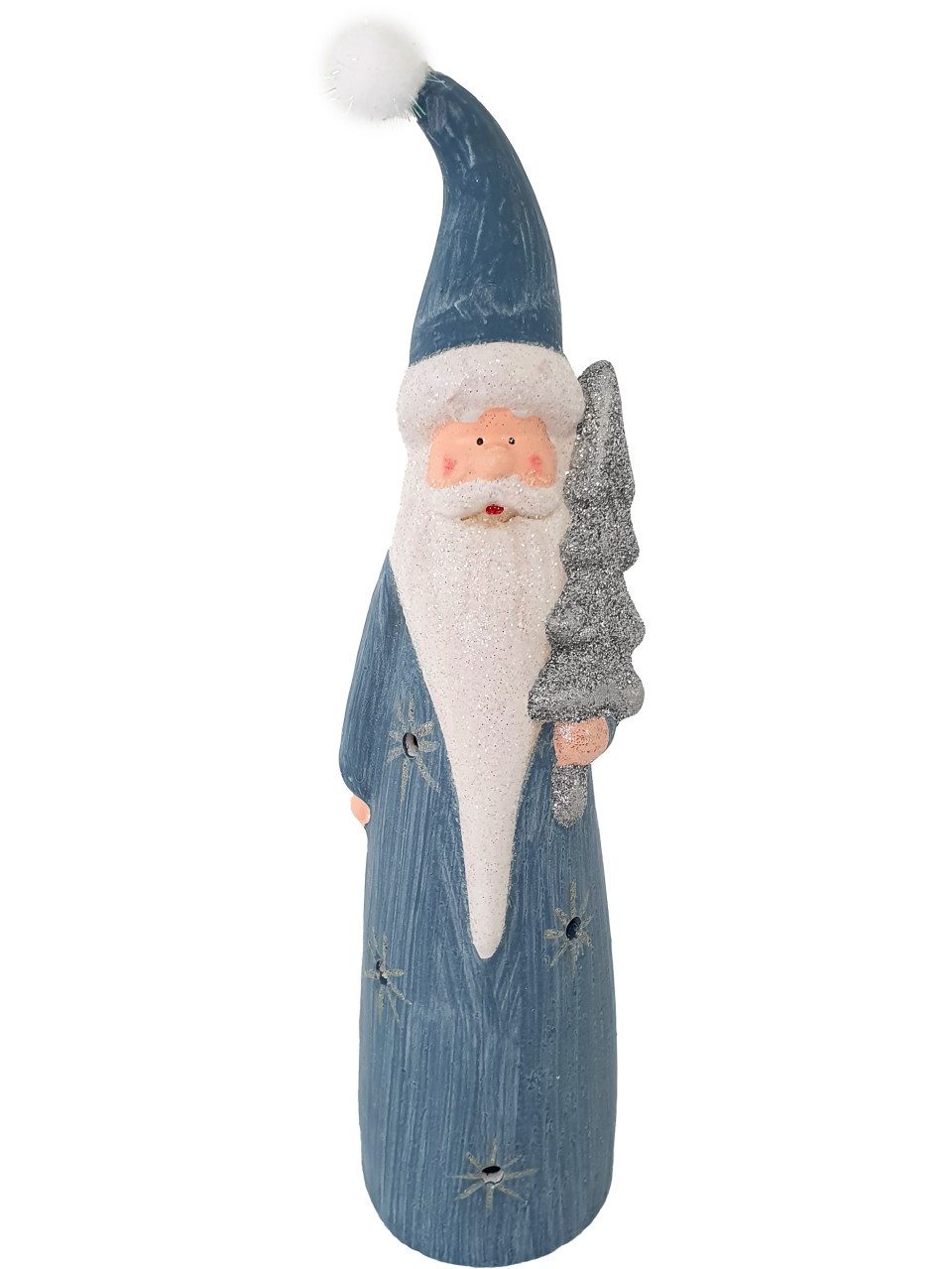 Weihnachtsfigur Dekofigur Weihnachtmann 31 x 8 x 8 cm