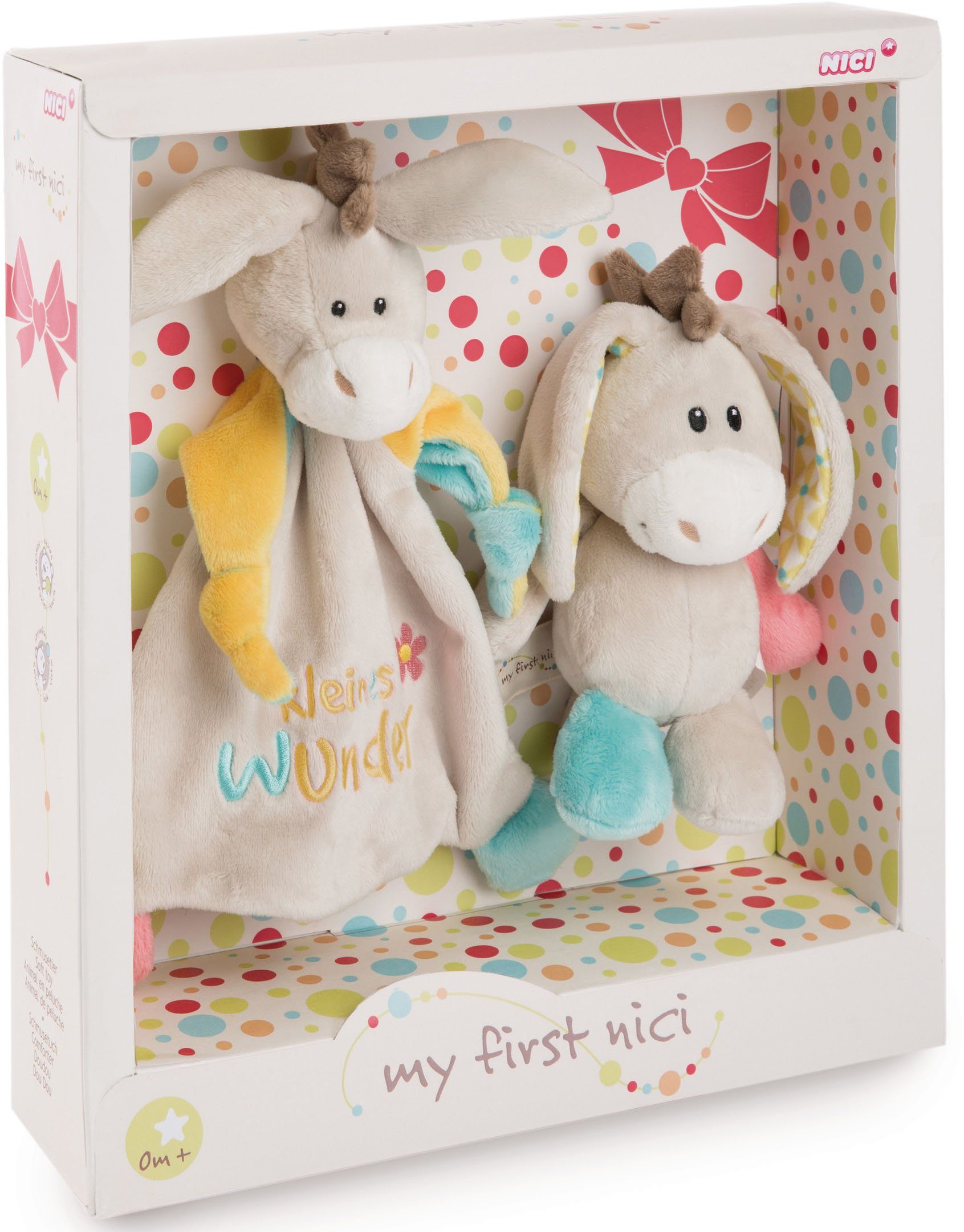 Image of Nici Kuscheltier »My first NICI, Schmusetier Esel Muli, 18 cm« (Set, 2-St., Geschenk-Set)