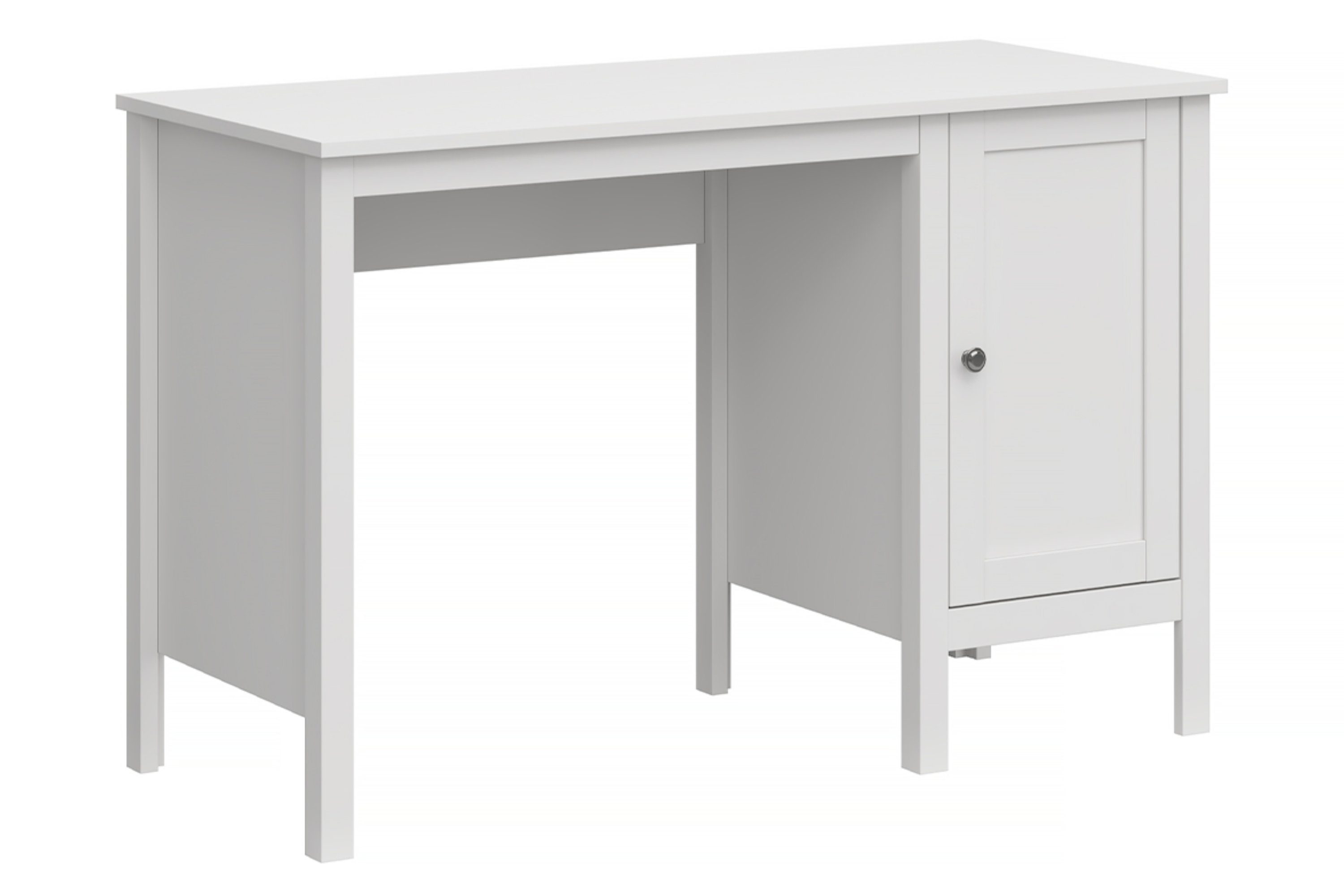 KONSIMO® Schreibtisch FARGE Computertisch Bürotisch Arbeitstisch, mit Türen, 115cm, Klassisches Design