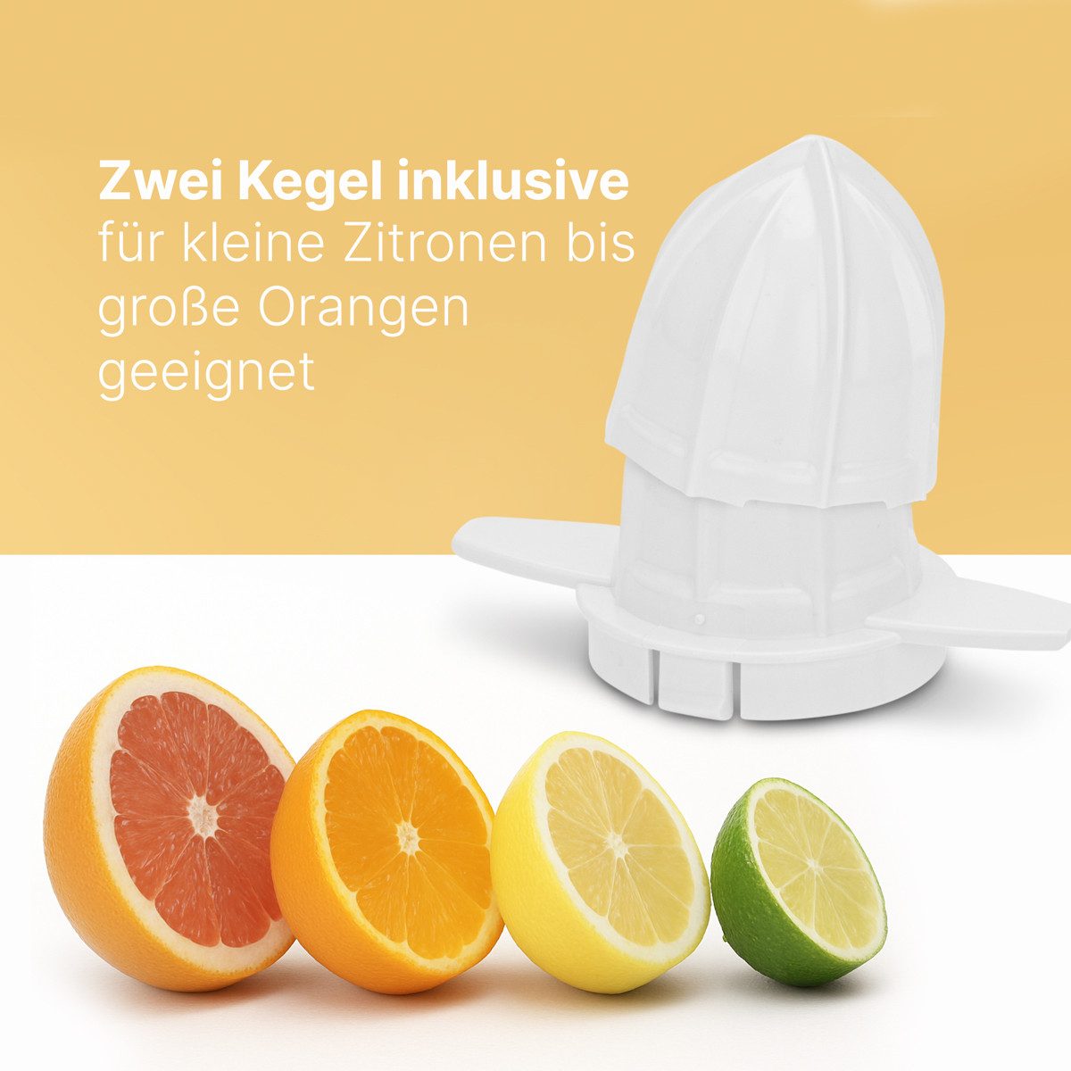 CLATRONIC Zitruspresse ZP 3066, Saftpresse elektrisch, Start-/Stoppfunktion