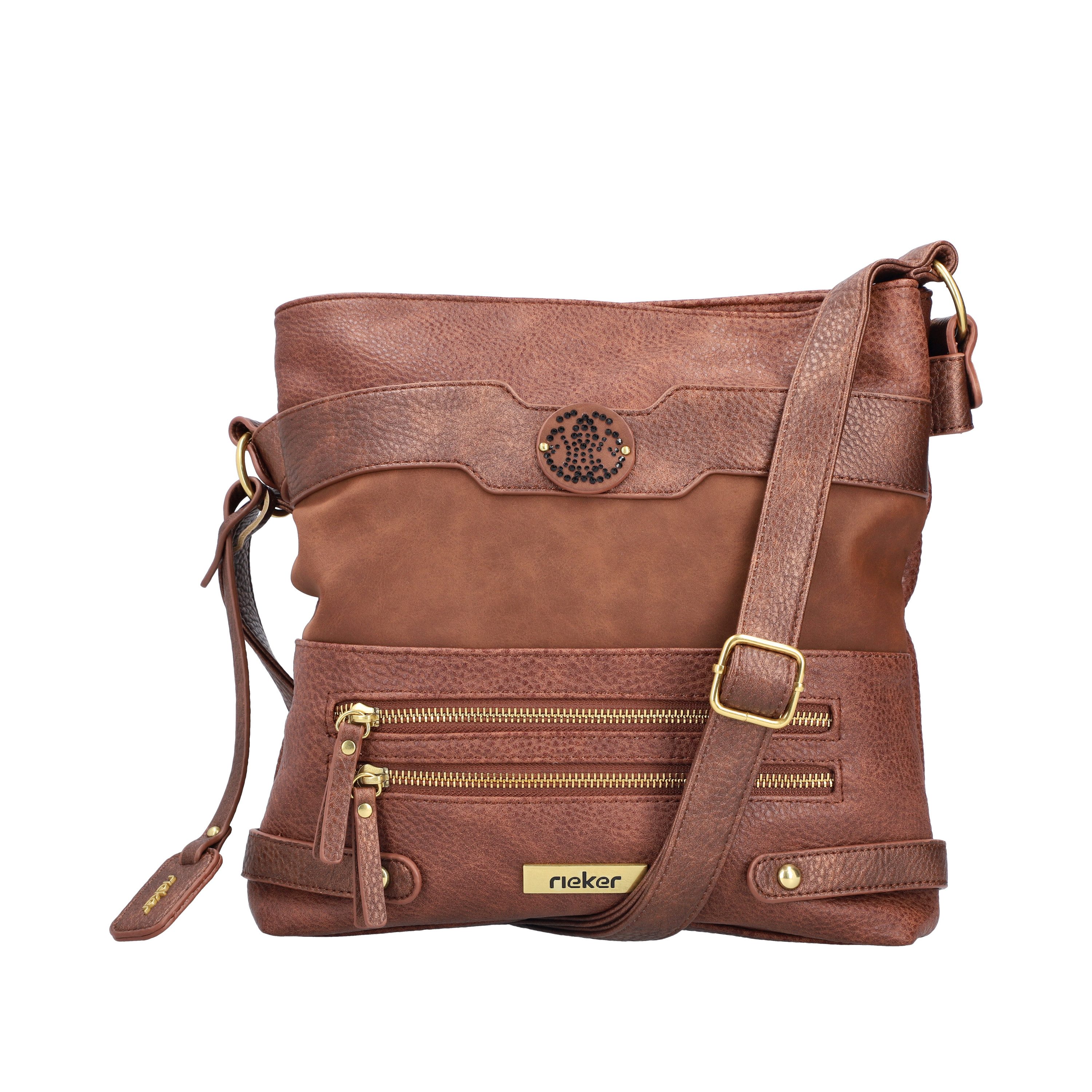 Rieker Umhängetasche, Schultertasche, Damen-Tasche mit praktischem Reißverschluss-Rückfach
