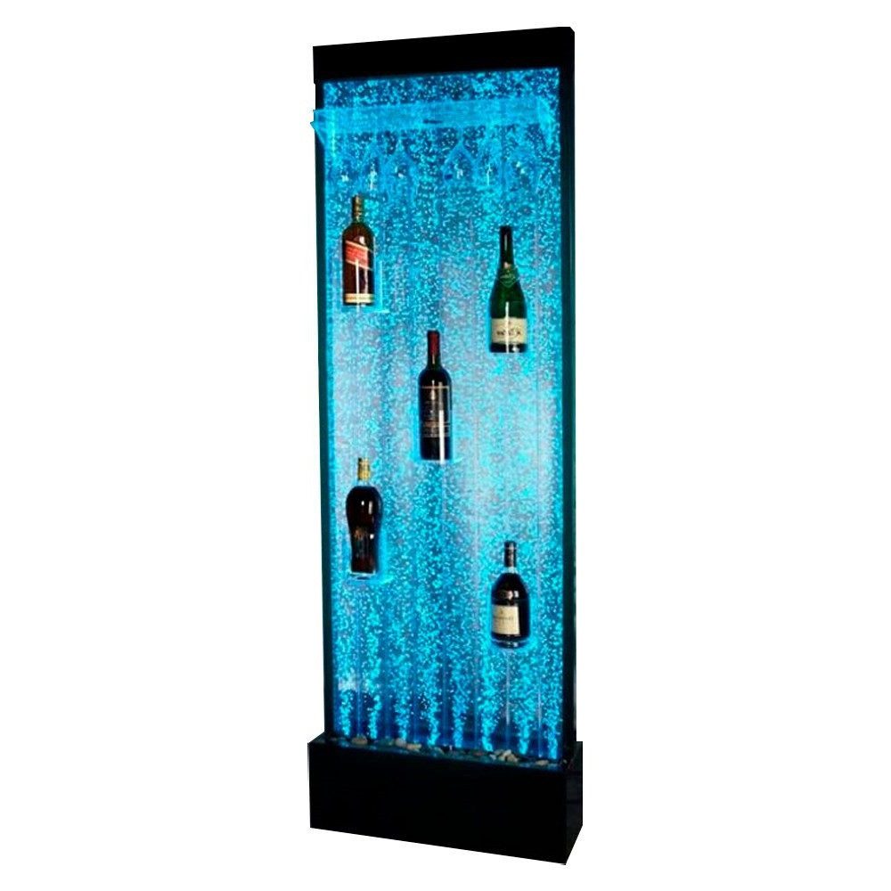 Xlmoebel Zimmerbrunnen Regal mit LED-Beleuchtung und modernem Design für Wasserwand, (Led Bar), Hergestellt in Europa
